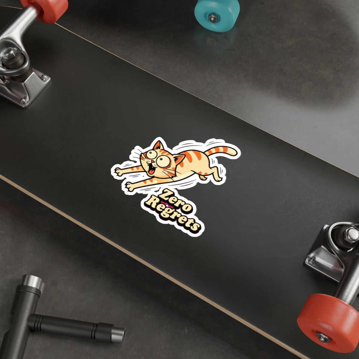 Funny Cat Zoomies Sticker | Cat Lover Gift | Die-Cut Vinyl Decal
