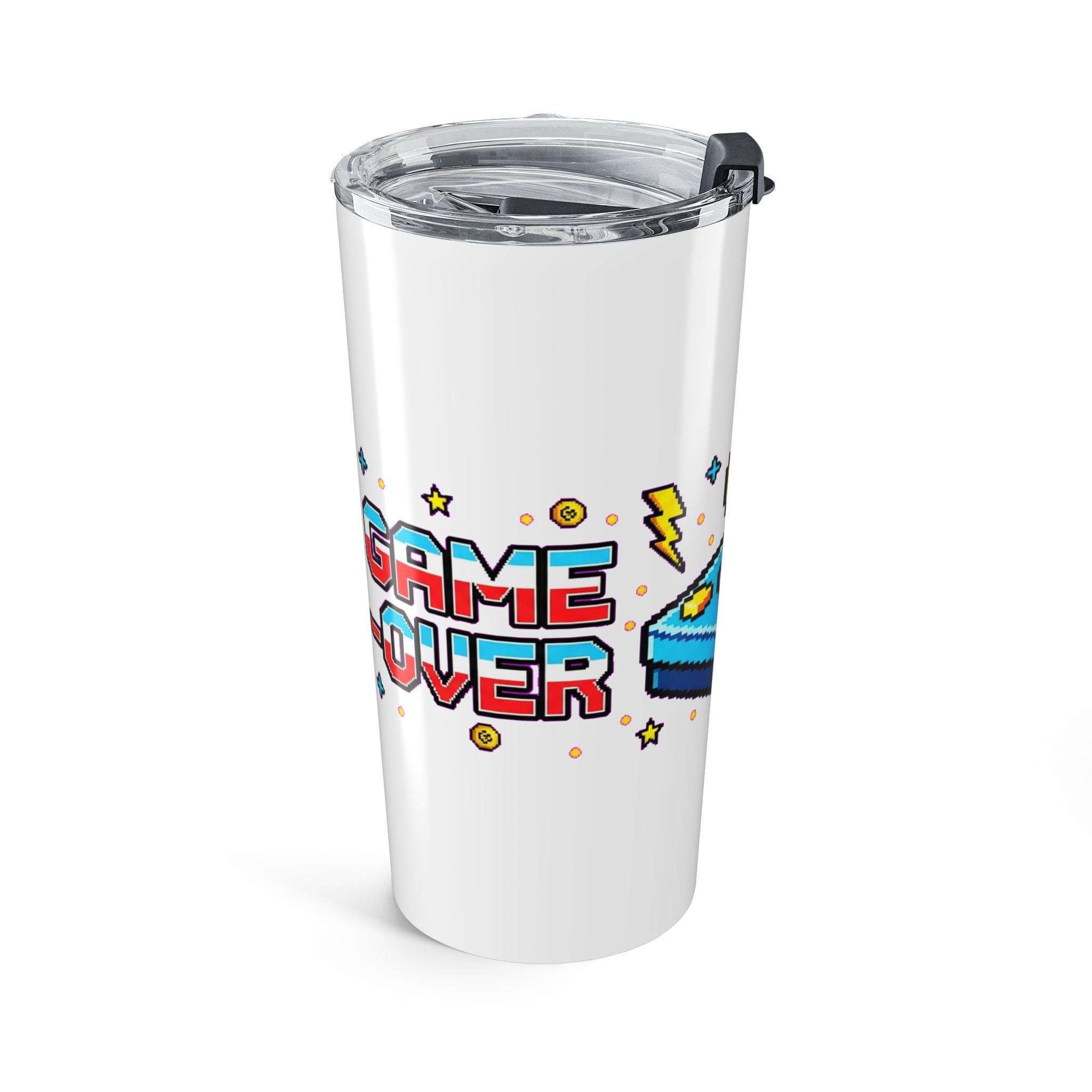 Retro Arcade Joystick Tumbler | Funny Gamer Gift | 8-bit Gaming Humor Cup