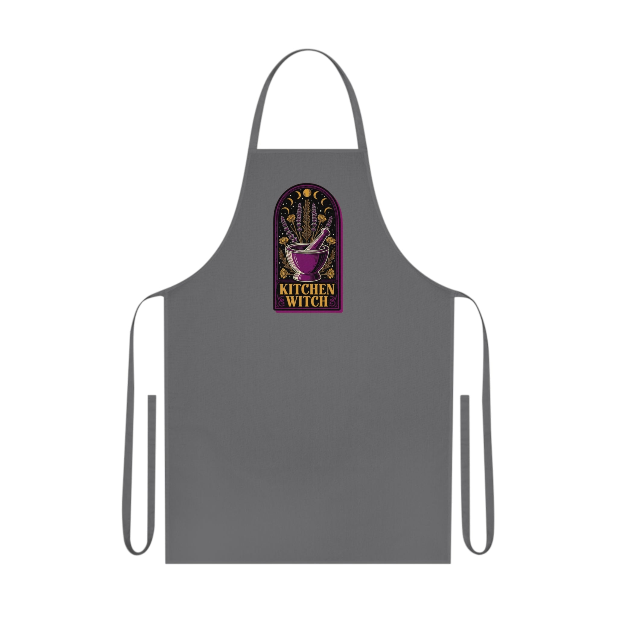 Witchy Baker Cotton Apron | Kitchen Witch Gift | Cauldron Baking Apron