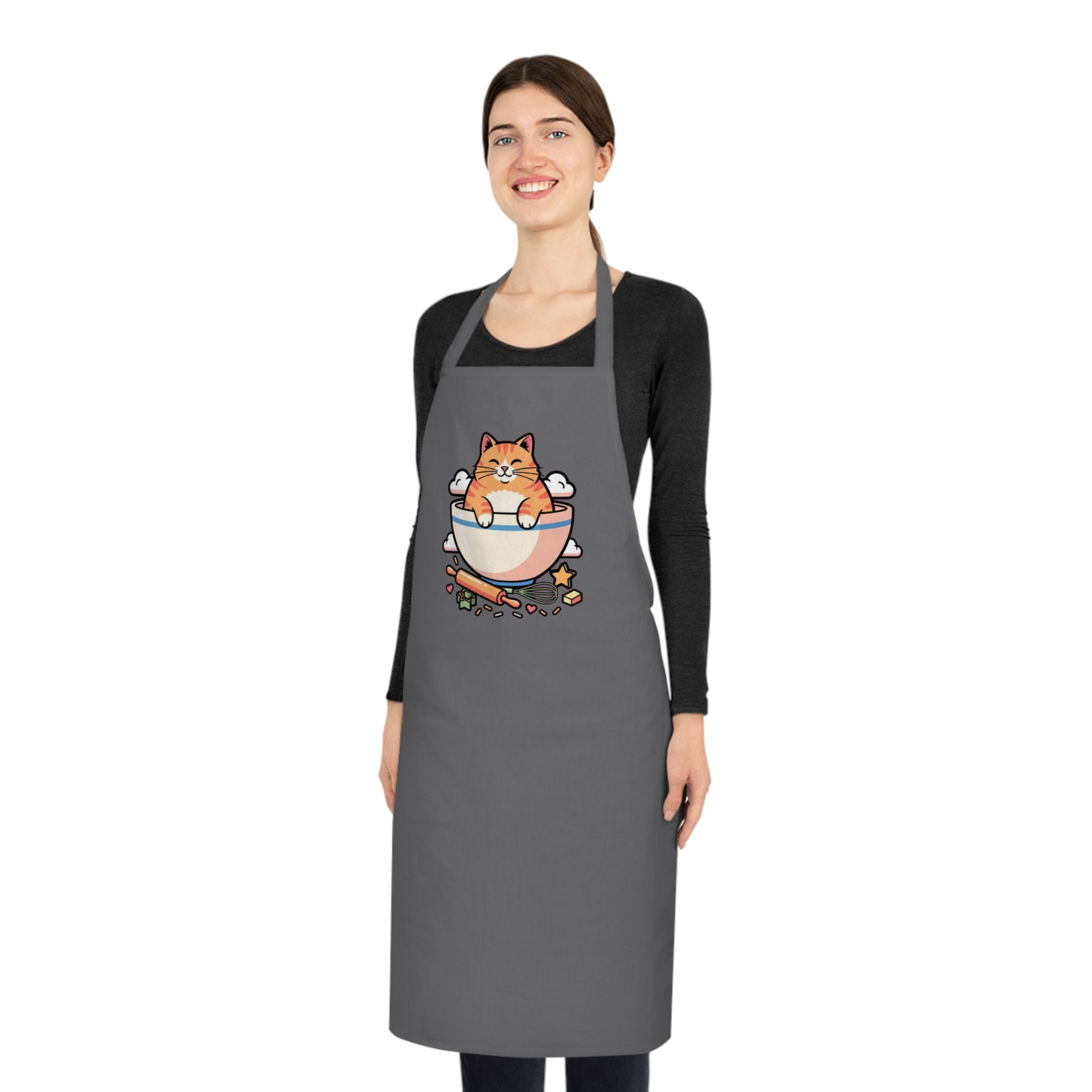 Cat Mom Baker Apron | Funny Kitten Cooking Gift for Cat Lovers