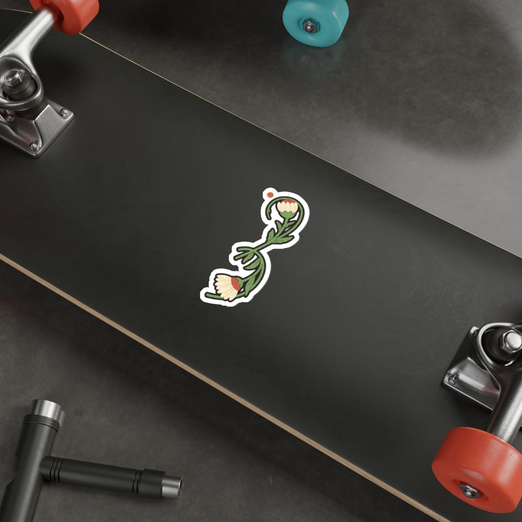 Semicolon Mental Health Sticker | Wildflower Anxiety Awareness Decal