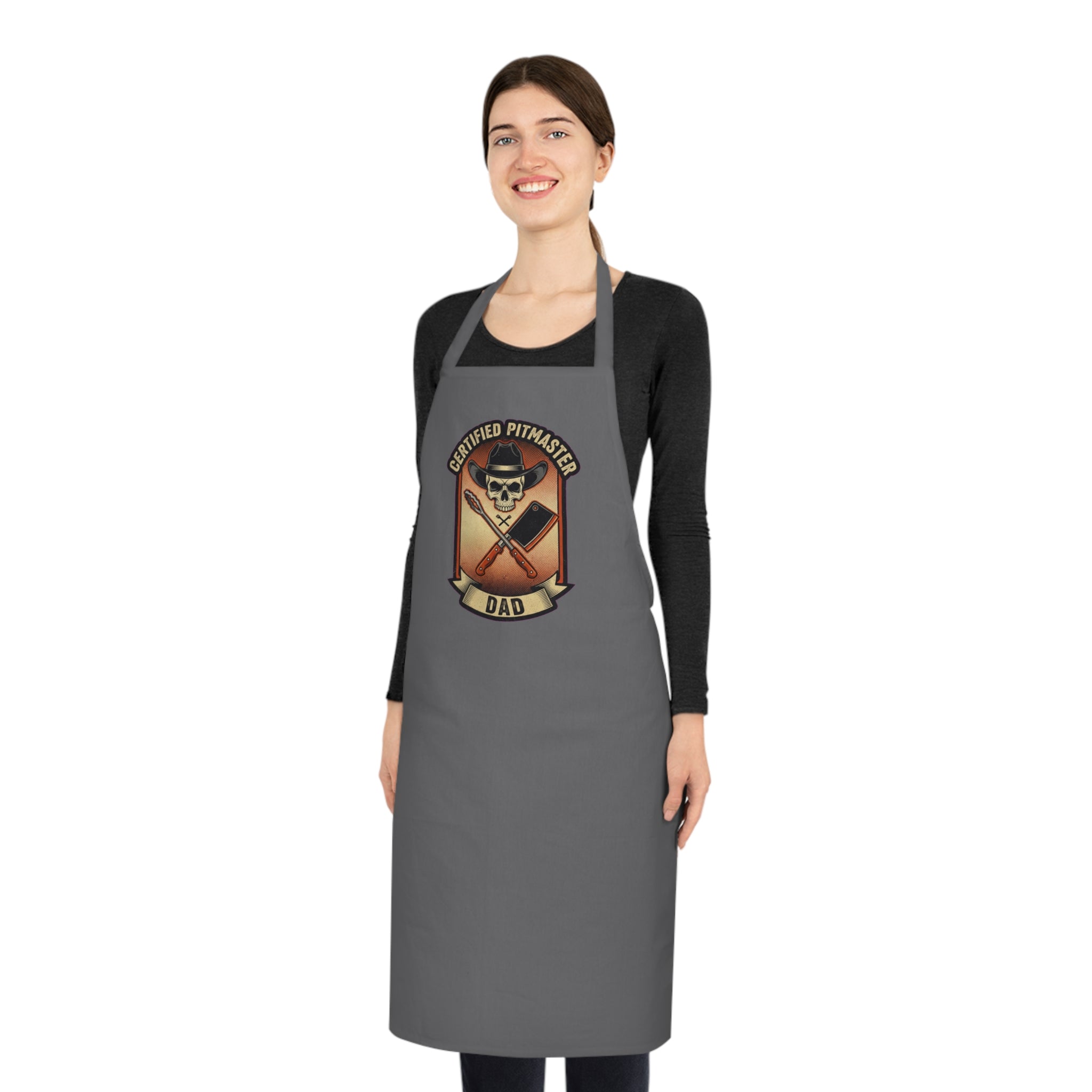 BBQ Pitmaster Dad Apron | Funny Grill Master Gift for Men | Smoker Apron