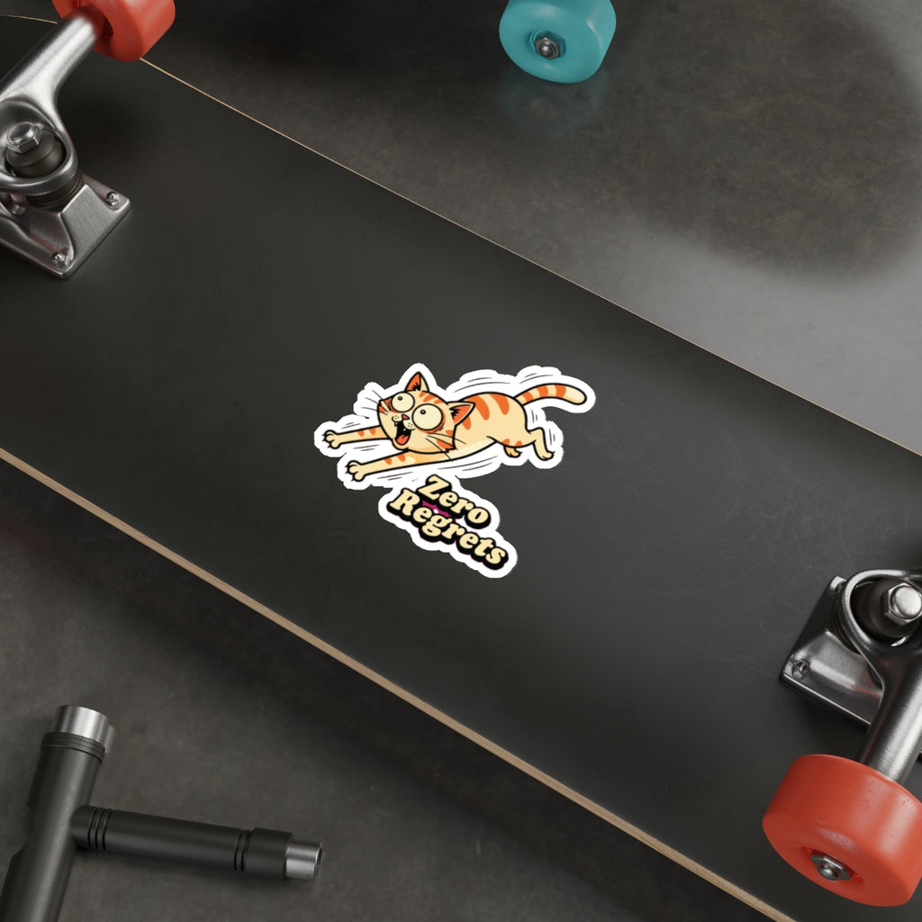 Funny Cat Zoomies Sticker | Cat Lover Gift | Die-Cut Vinyl Decal