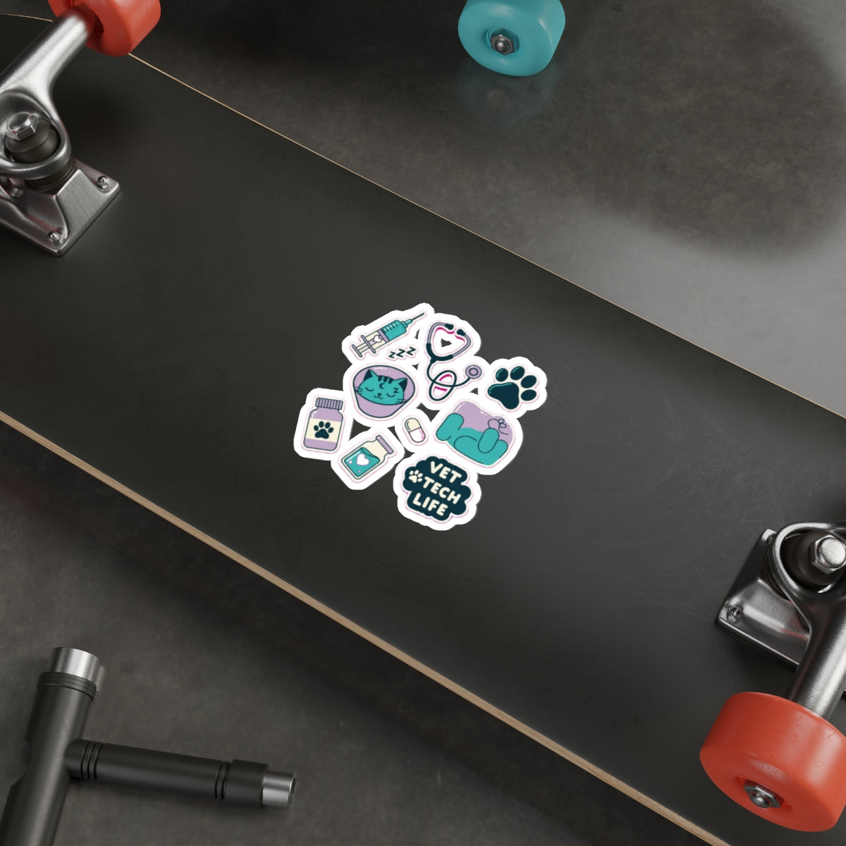Vet Tech Sticker Pack | Kawaii Veterinary Professional Die-Cut Stickers
