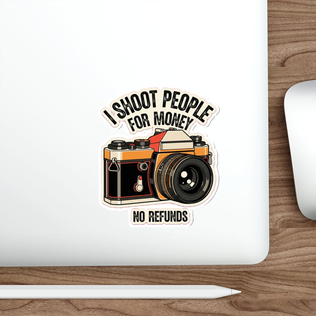 Funny Photographer Sticker | Retro Camera I Can Freeze Time | Vintage 35mm