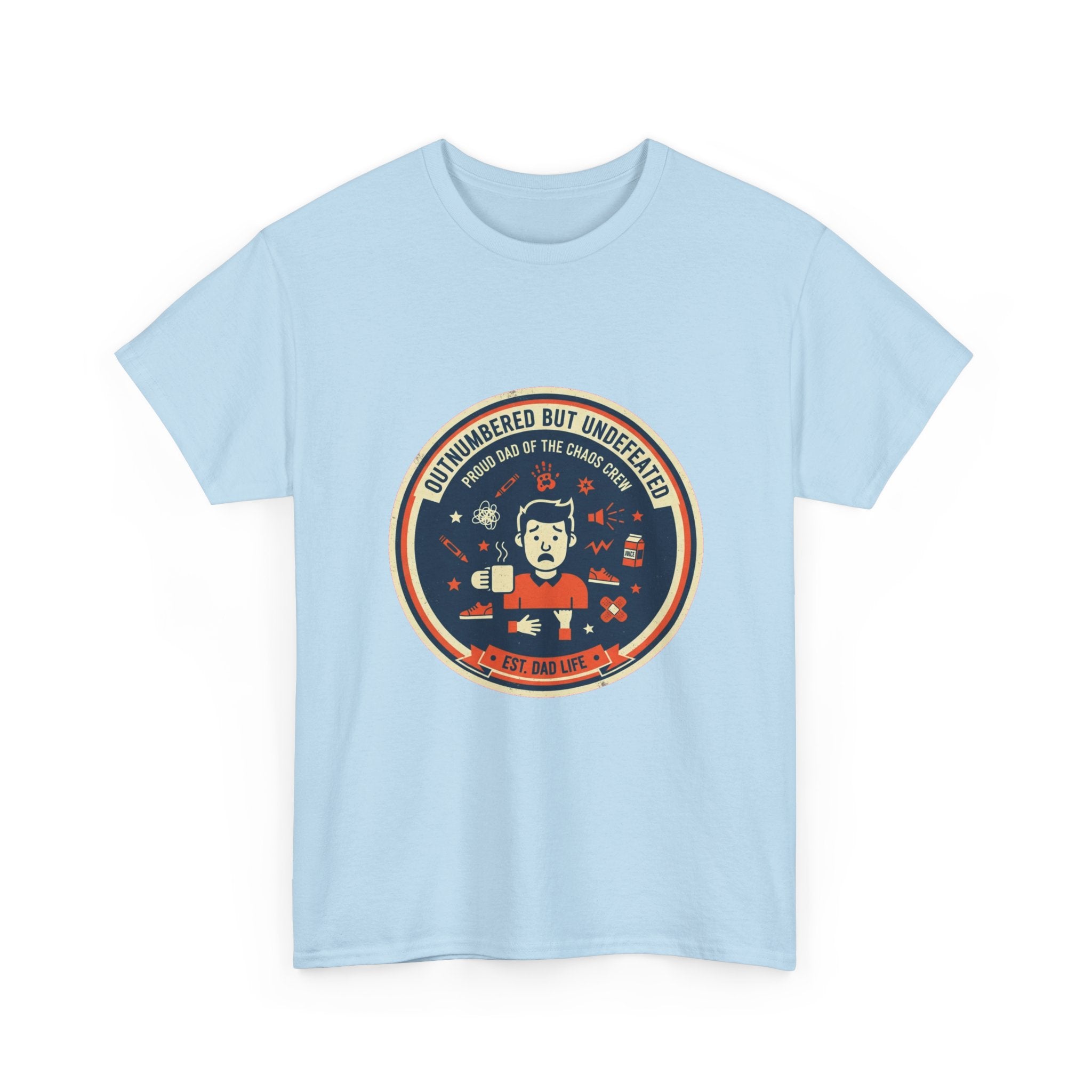Proud Dad of a Chaos Crew Funny Father's Day T-Shirt | Retro Dad Gift