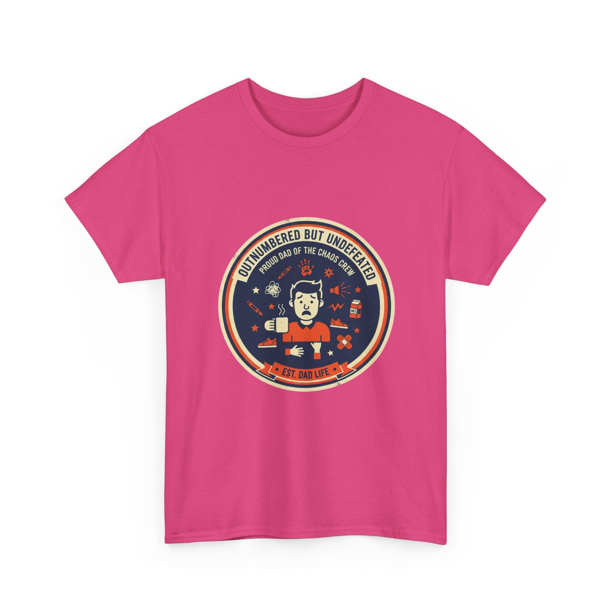 Proud Dad of a Chaos Crew Funny Father's Day T-Shirt | Retro Dad Gift