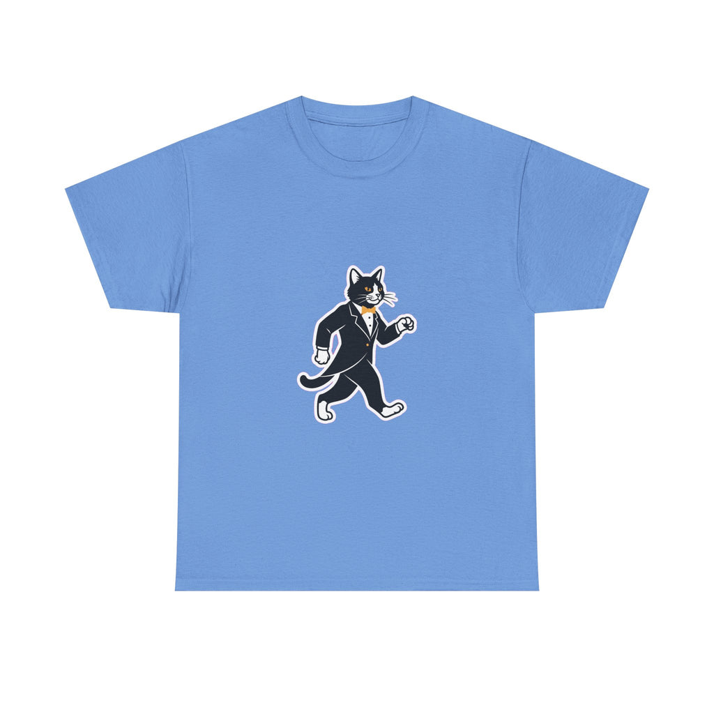 Tuxedo Cat Swagger T-Shirt | Funny Black & White Cat Art Tee for Cat Lovers