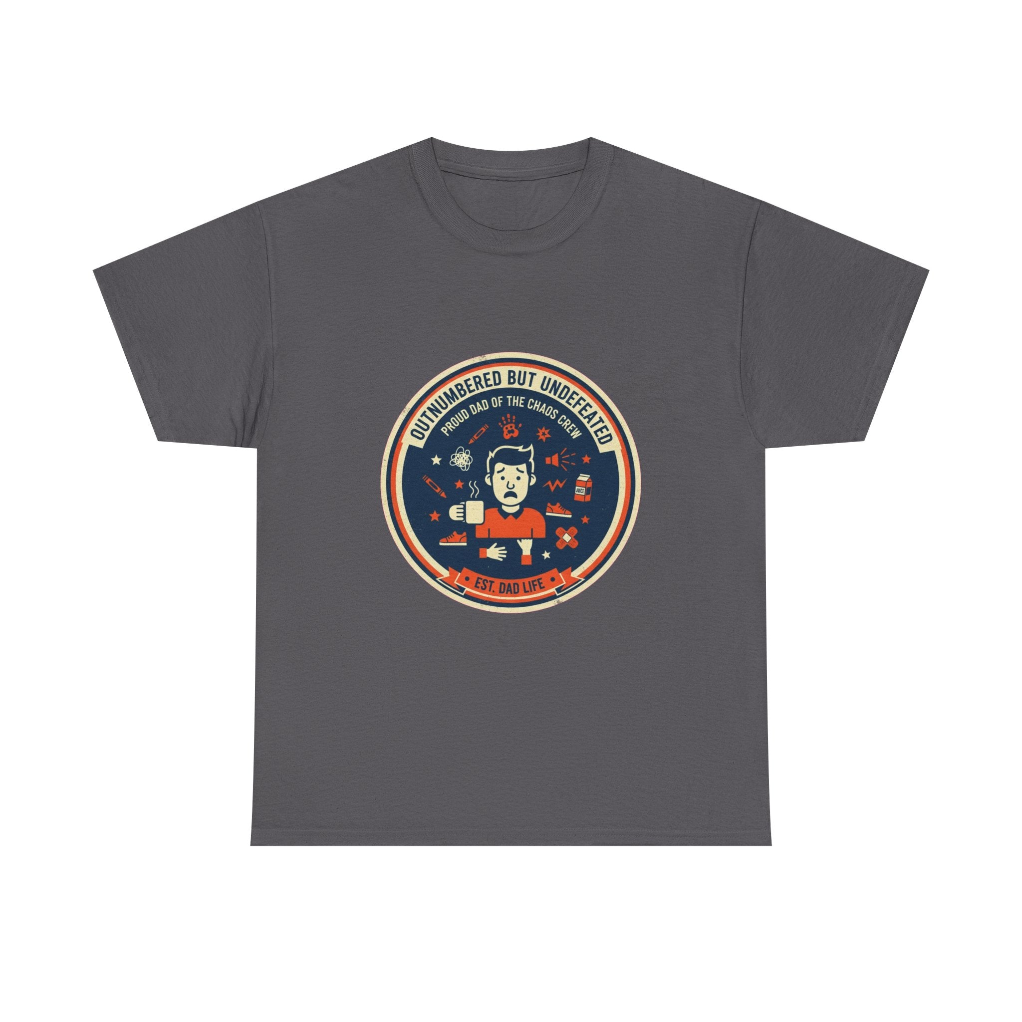 Proud Dad of a Chaos Crew Funny Father's Day T-Shirt | Retro Dad Gift