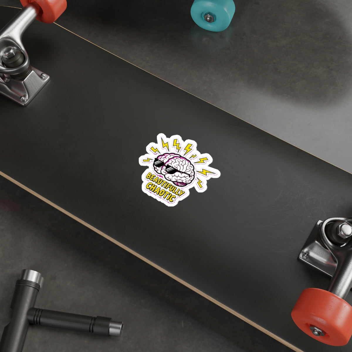 ADHD Brain Sticker | Neurodivergent Dark Humor Decal | Funny Mental Health