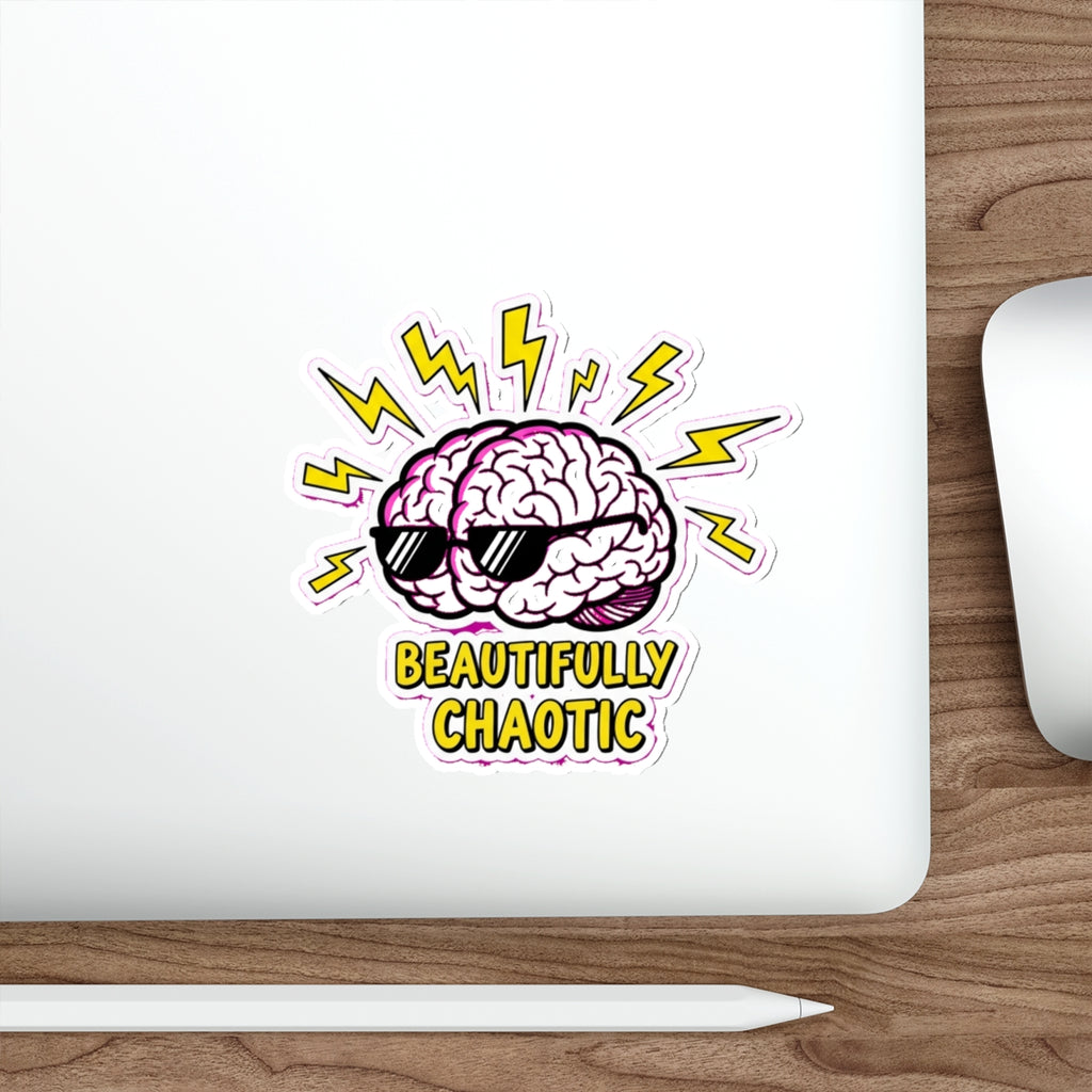 ADHD Brain Sticker | Neurodivergent Dark Humor Decal | Funny Mental Health