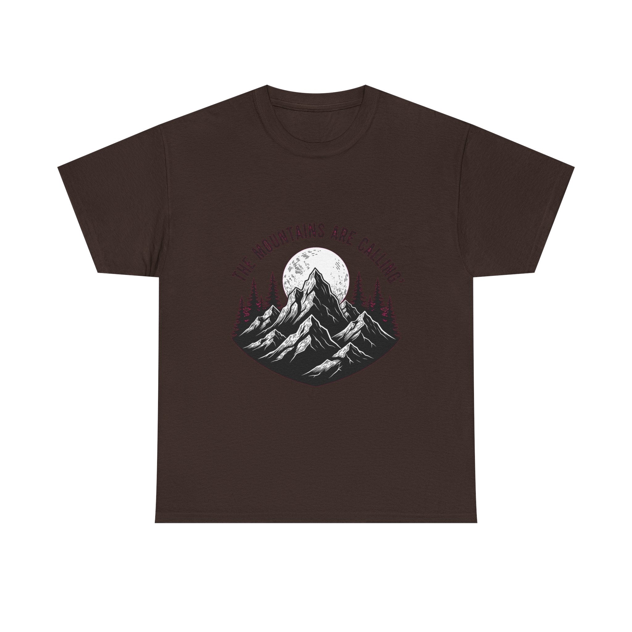 Gothic Mountain T-Shirt | Dark Nature Apparel | Woodcut Peak Tee