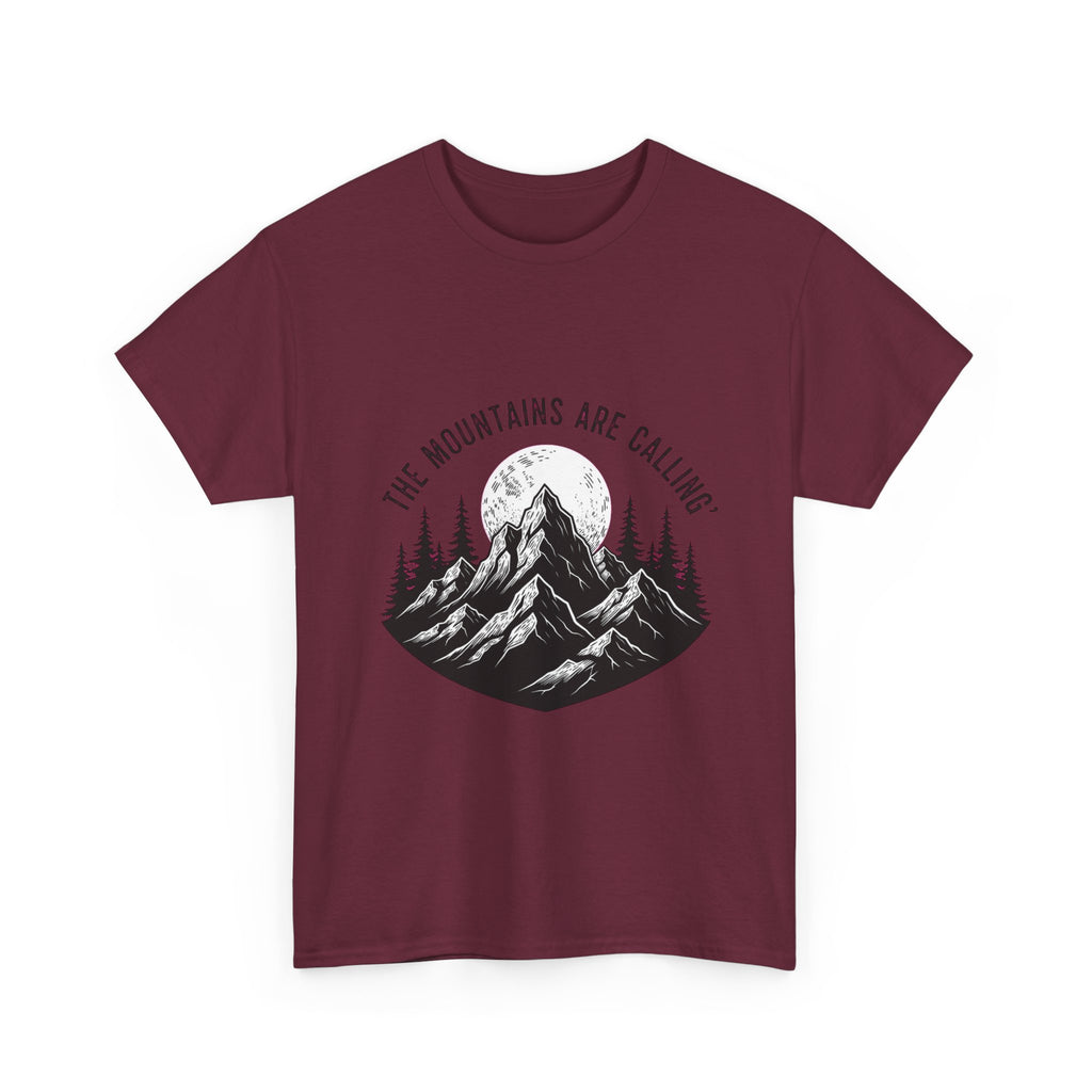 Gothic Mountain T-Shirt | Dark Nature Apparel | Woodcut Peak Tee
