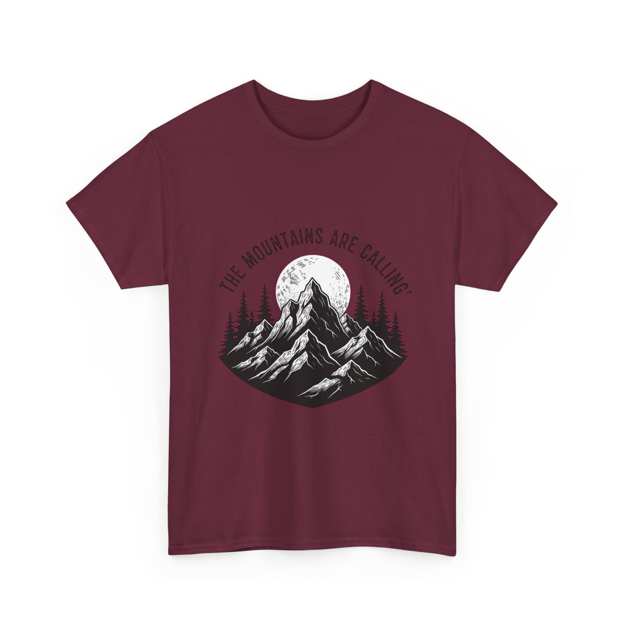 Gothic Mountain T-Shirt | Dark Nature Apparel | Woodcut Peak Tee