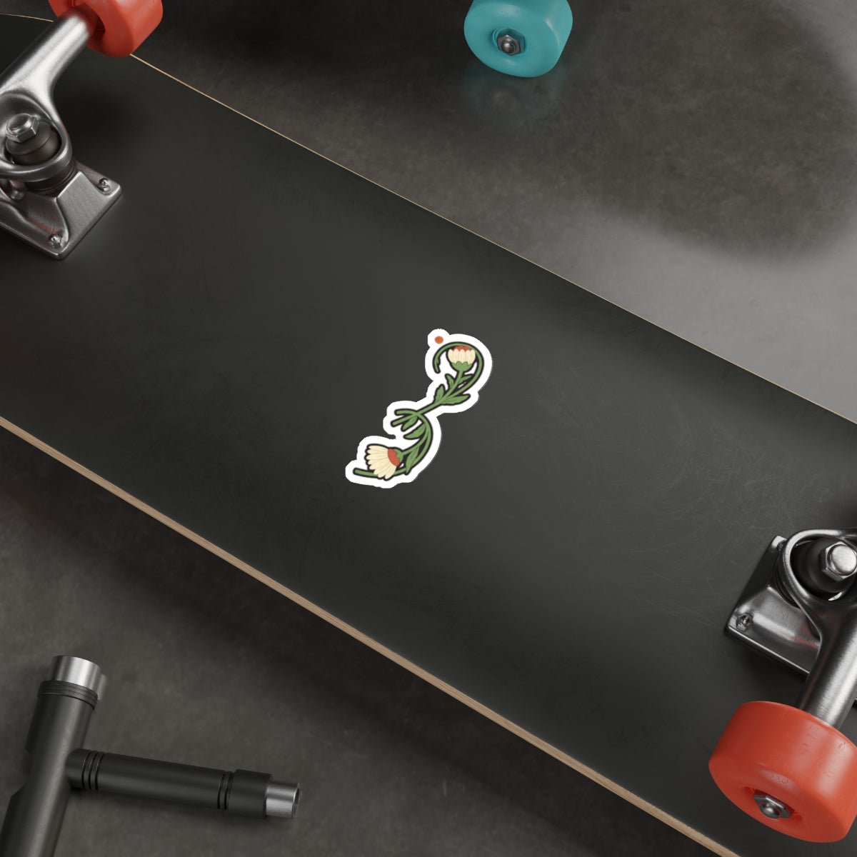 Semicolon Mental Health Sticker | Wildflower Anxiety Awareness Decal