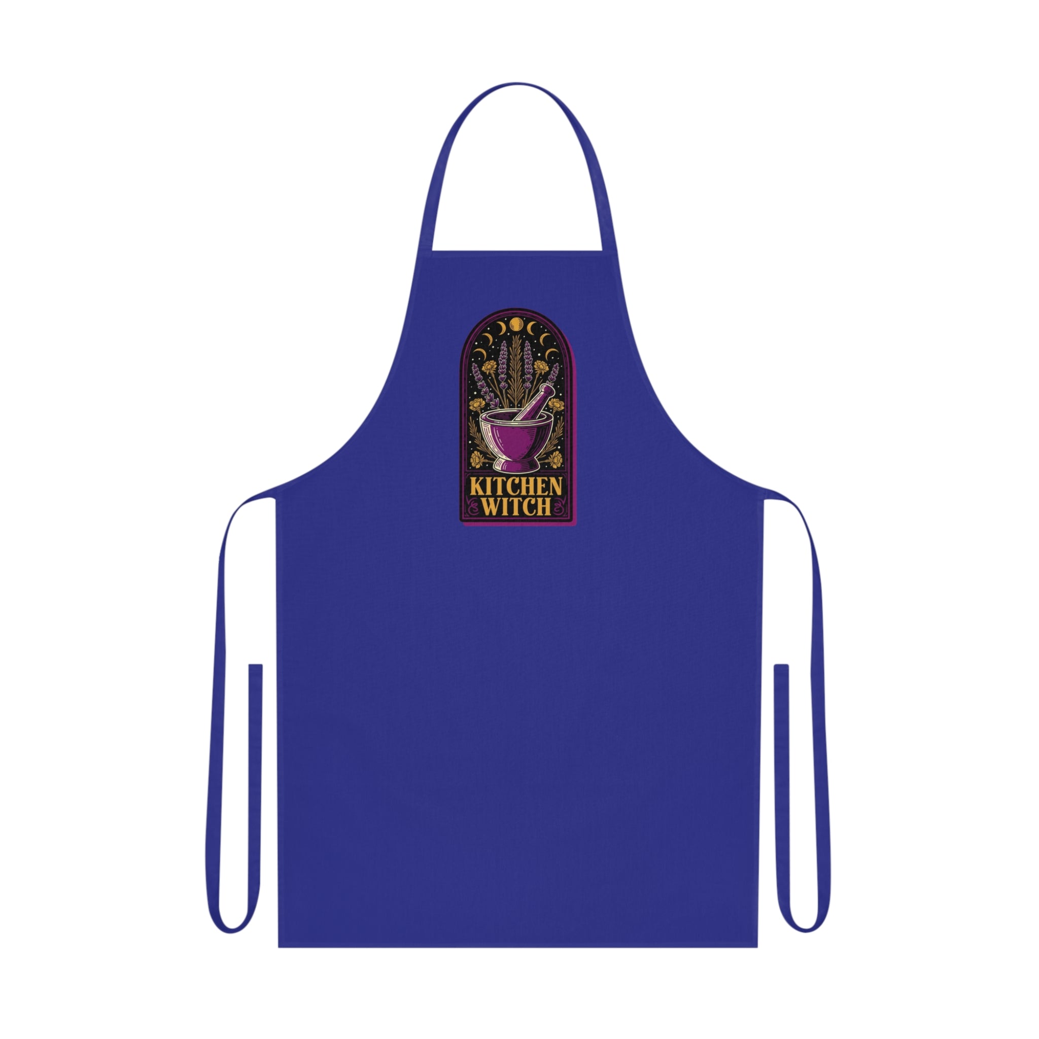 Witchy Baker Cotton Apron | Kitchen Witch Gift | Cauldron Baking Apron
