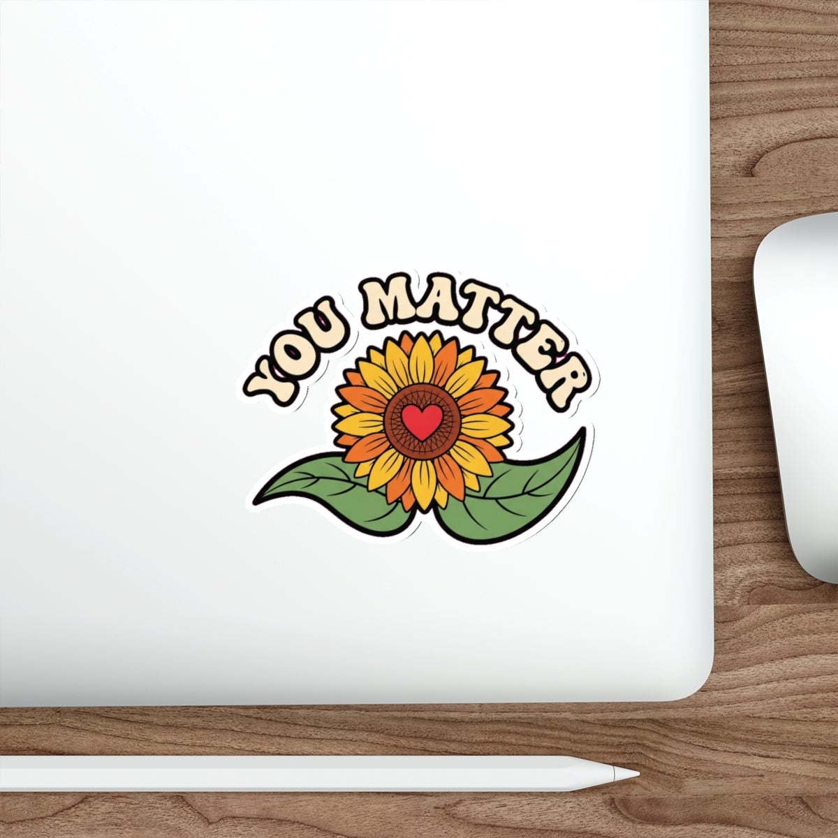 Mental Health Awareness Sticker | Retro Sunflower You Matter Decal