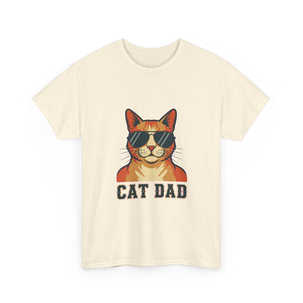 Cat Dad Pride Vintage Aviator T-Shirt | Funny Gift for Cat Dads