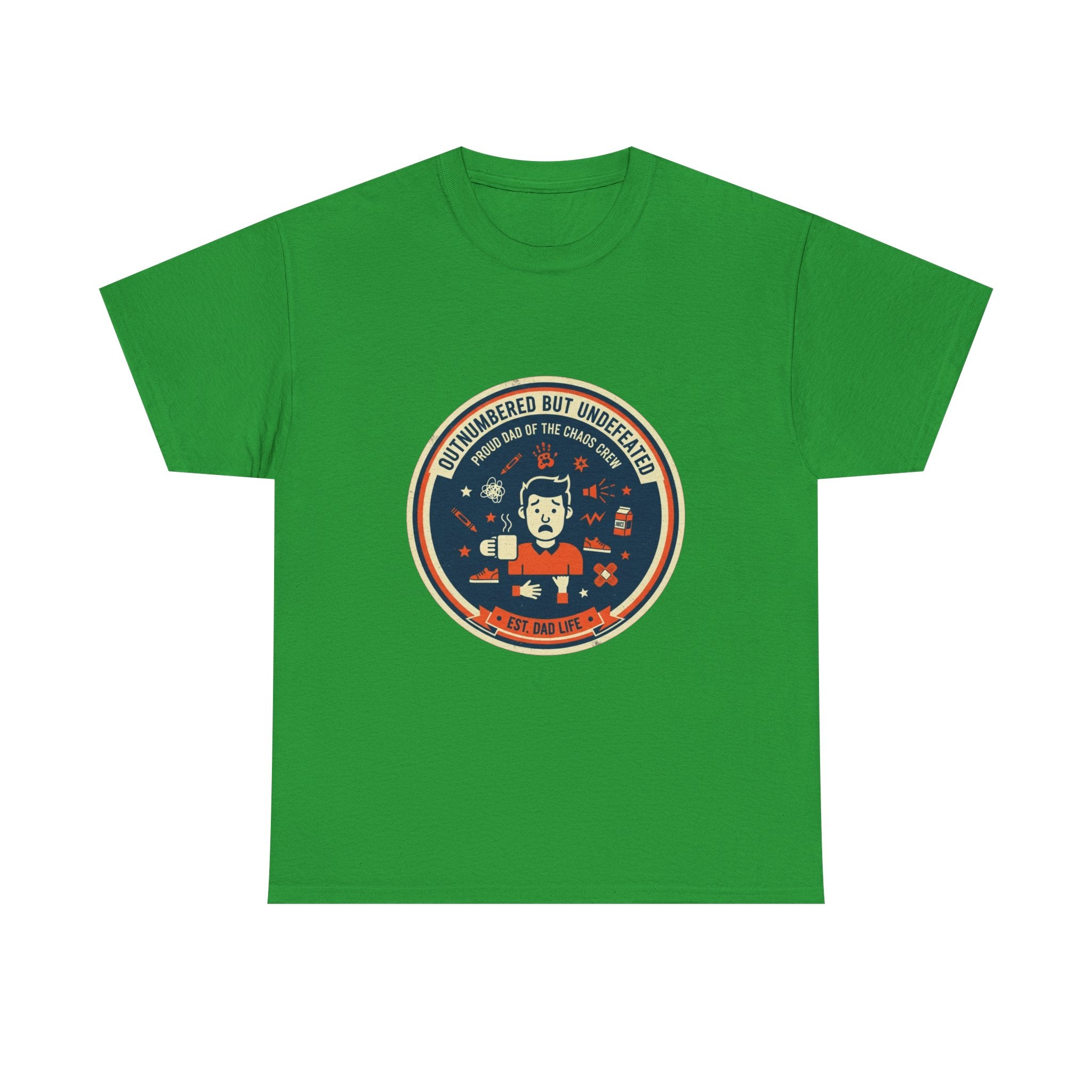 Proud Dad of a Chaos Crew Funny Father's Day T-Shirt | Retro Dad Gift