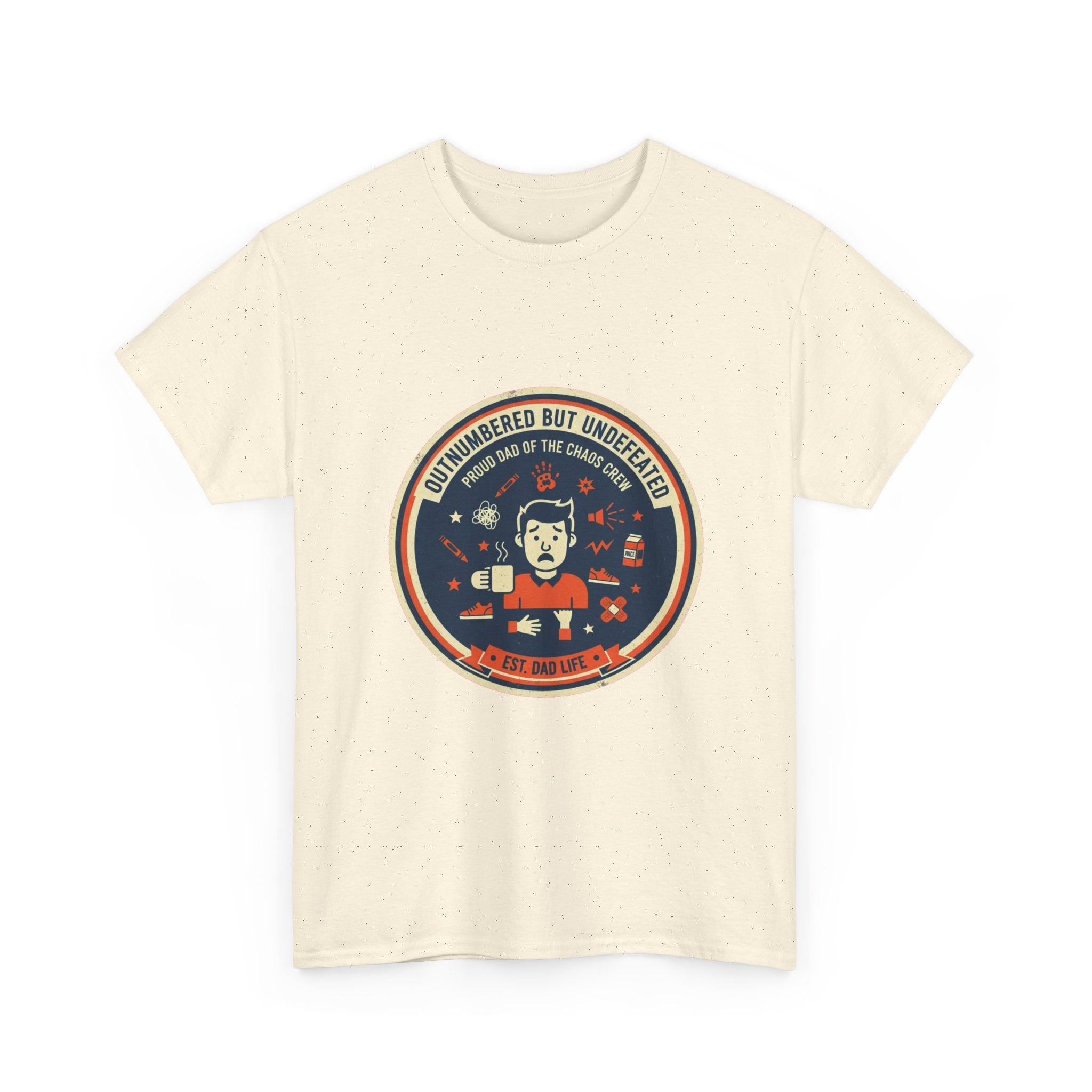 Proud Dad of a Chaos Crew Funny Father's Day T-Shirt | Retro Dad Gift