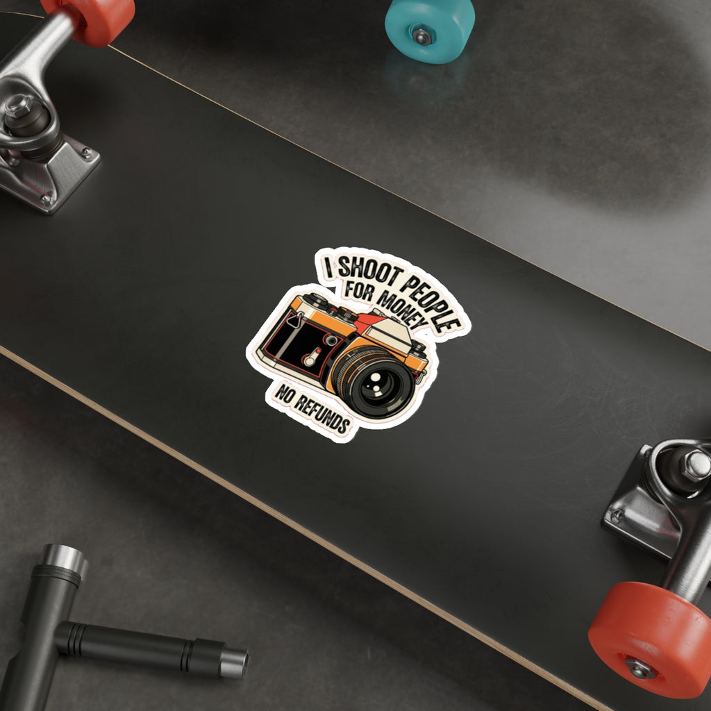 Funny Photographer Sticker | Retro Camera I Can Freeze Time | Vintage 35mm