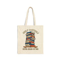 Book Lover Tote Bag | Funny Bibliophile Gift | Dark Humor Book Addict Bag
