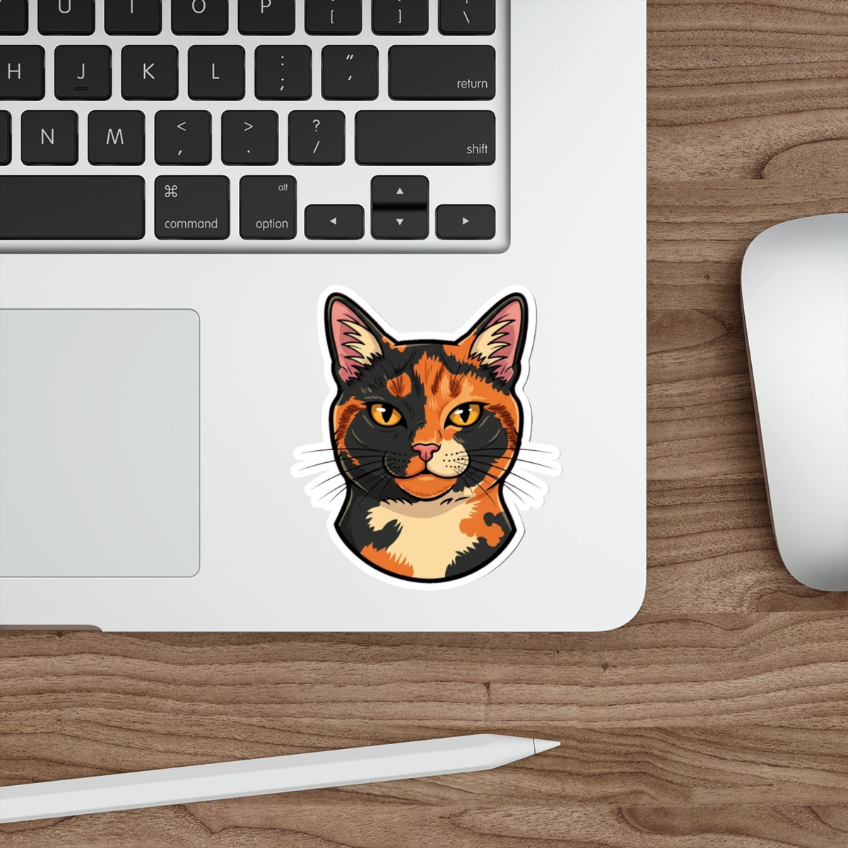 Tortoiseshell Cat Mom Sticker | Retro Tortie Cat Lover Decal