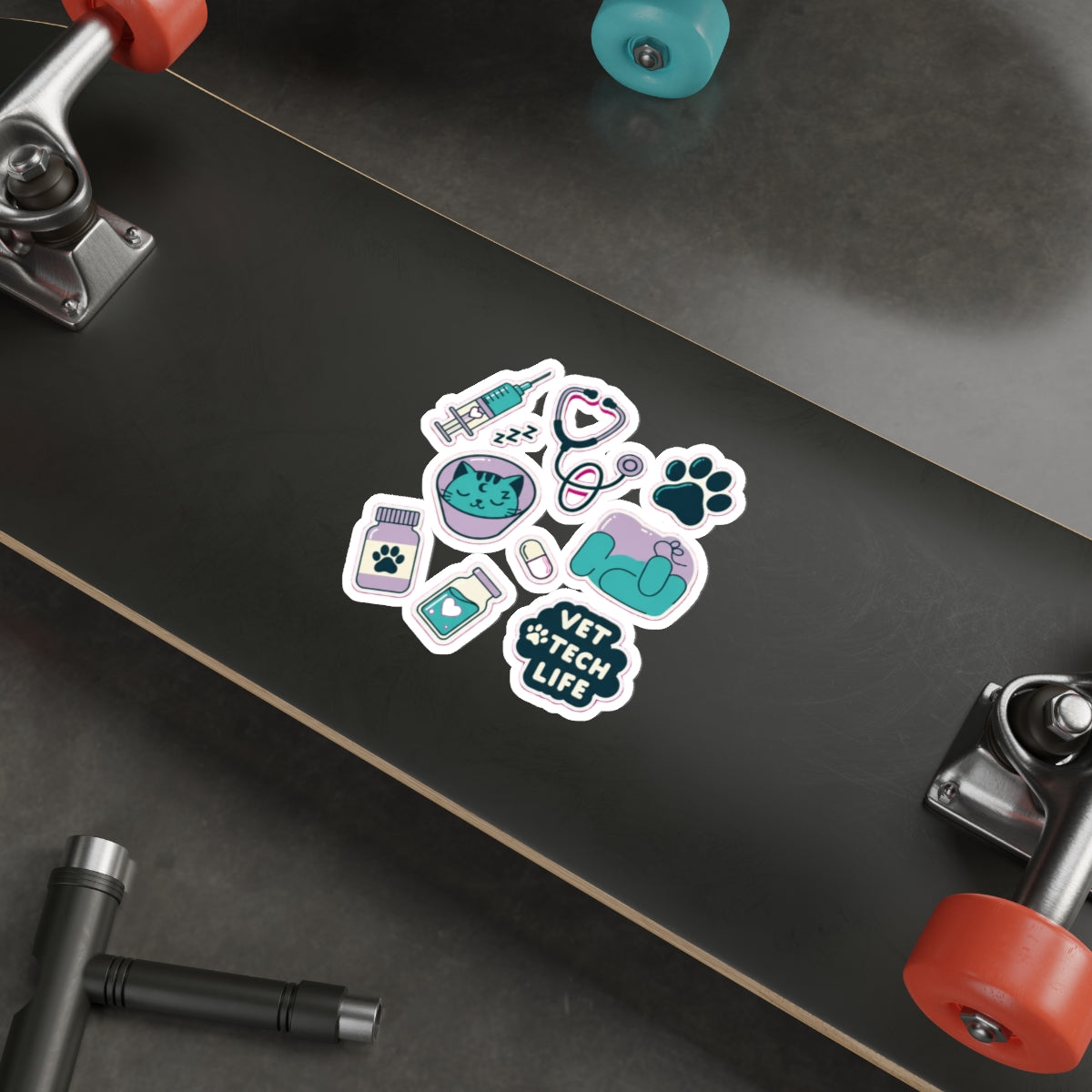 Vet Tech Sticker Pack | Kawaii Veterinary Professional Die-Cut Stickers