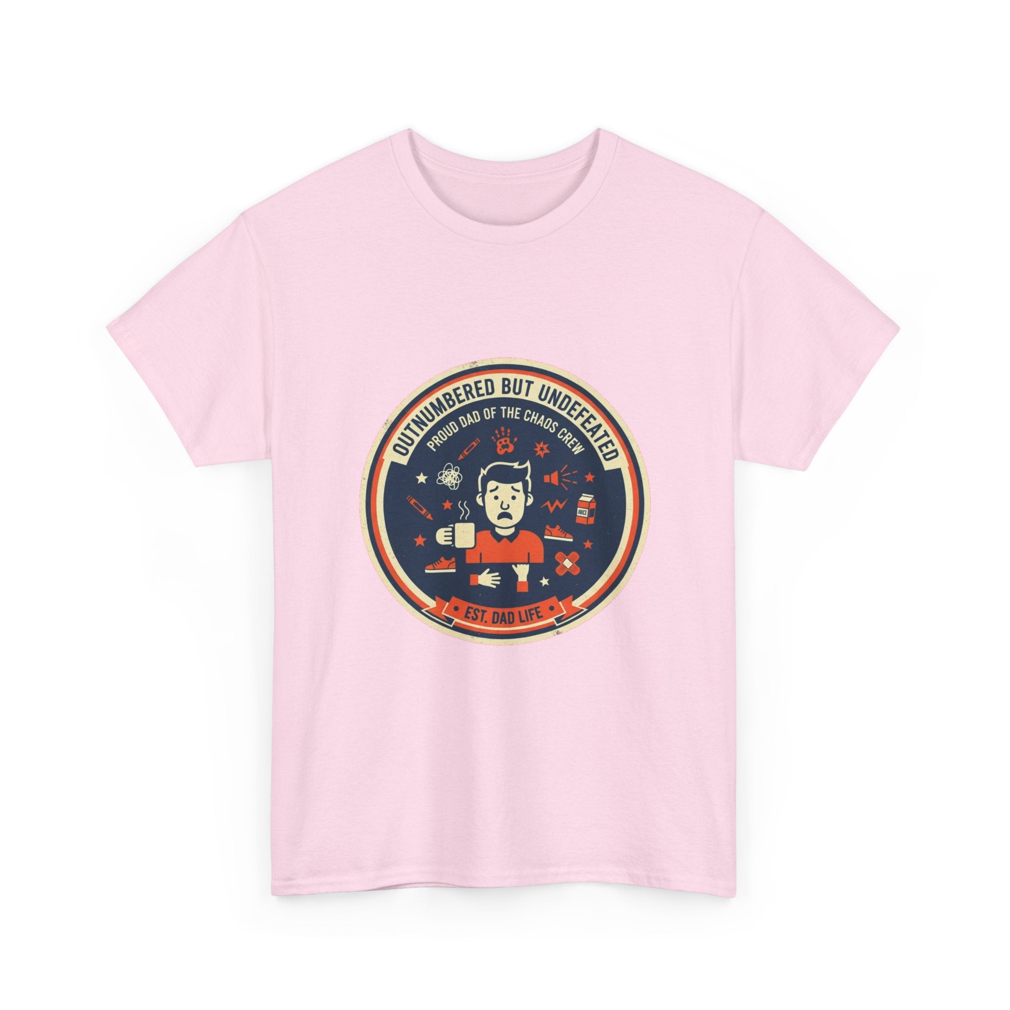 Proud Dad of a Chaos Crew Funny Father's Day T-Shirt | Retro Dad Gift