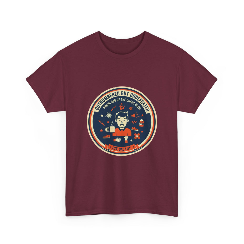 Proud Dad of a Chaos Crew Funny Father's Day T-Shirt | Retro Dad Gift