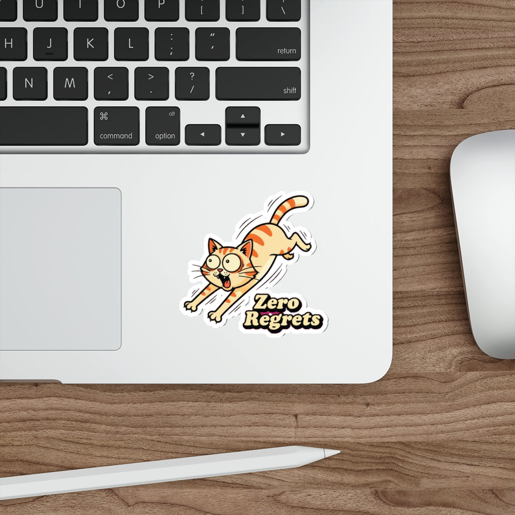 Funny Cat Zoomies Sticker | Cat Lover Gift | Die-Cut Vinyl Decal
