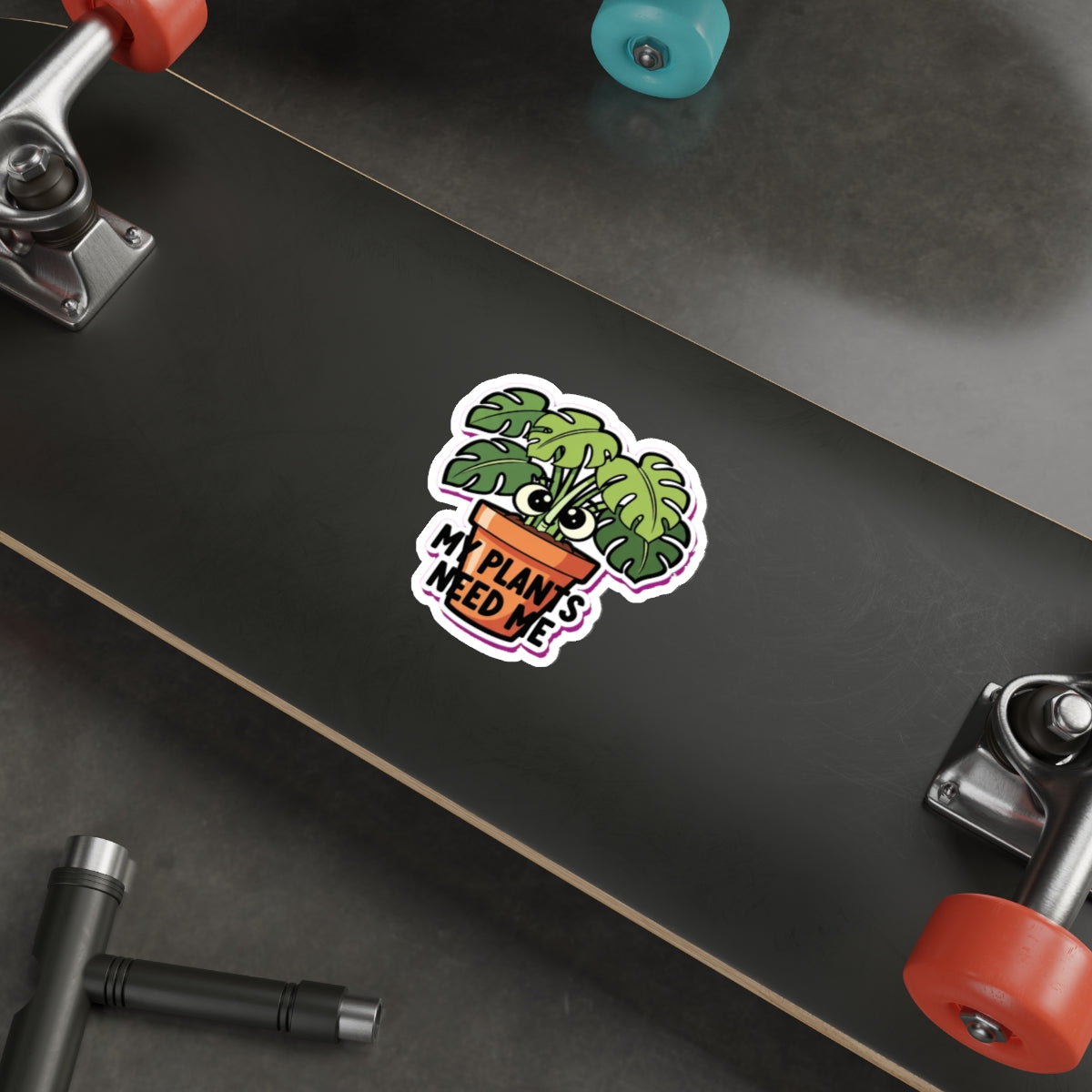 Plant Mom Sticker | Monstera Die Cut Sticker | Crazy Plant Lady Laptop Decal