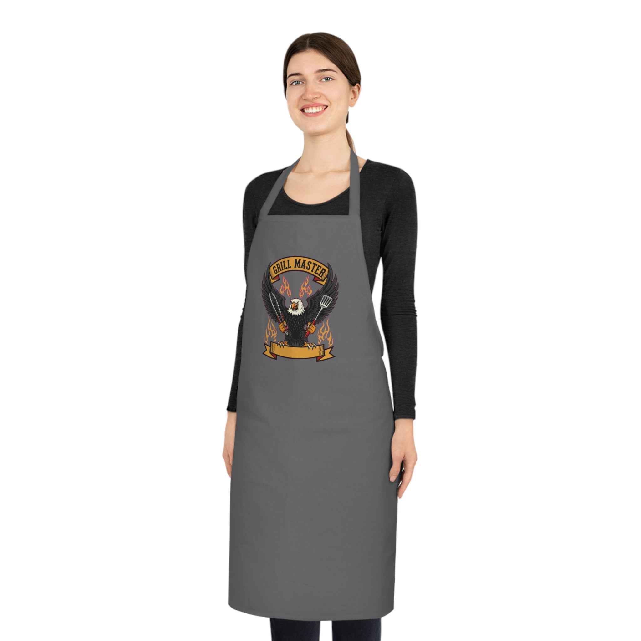 Grill Master Dad Apron - Vintage Eagle BBQ Apron for Men