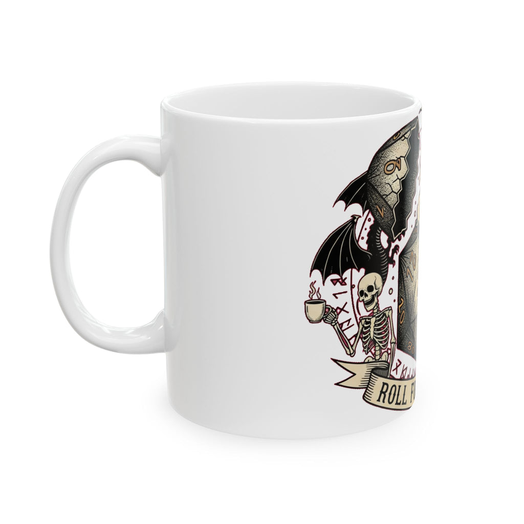 D20 Dungeon Master Coffee Mug | DnD Tabletop RPG Gift for Campaign Sessions
