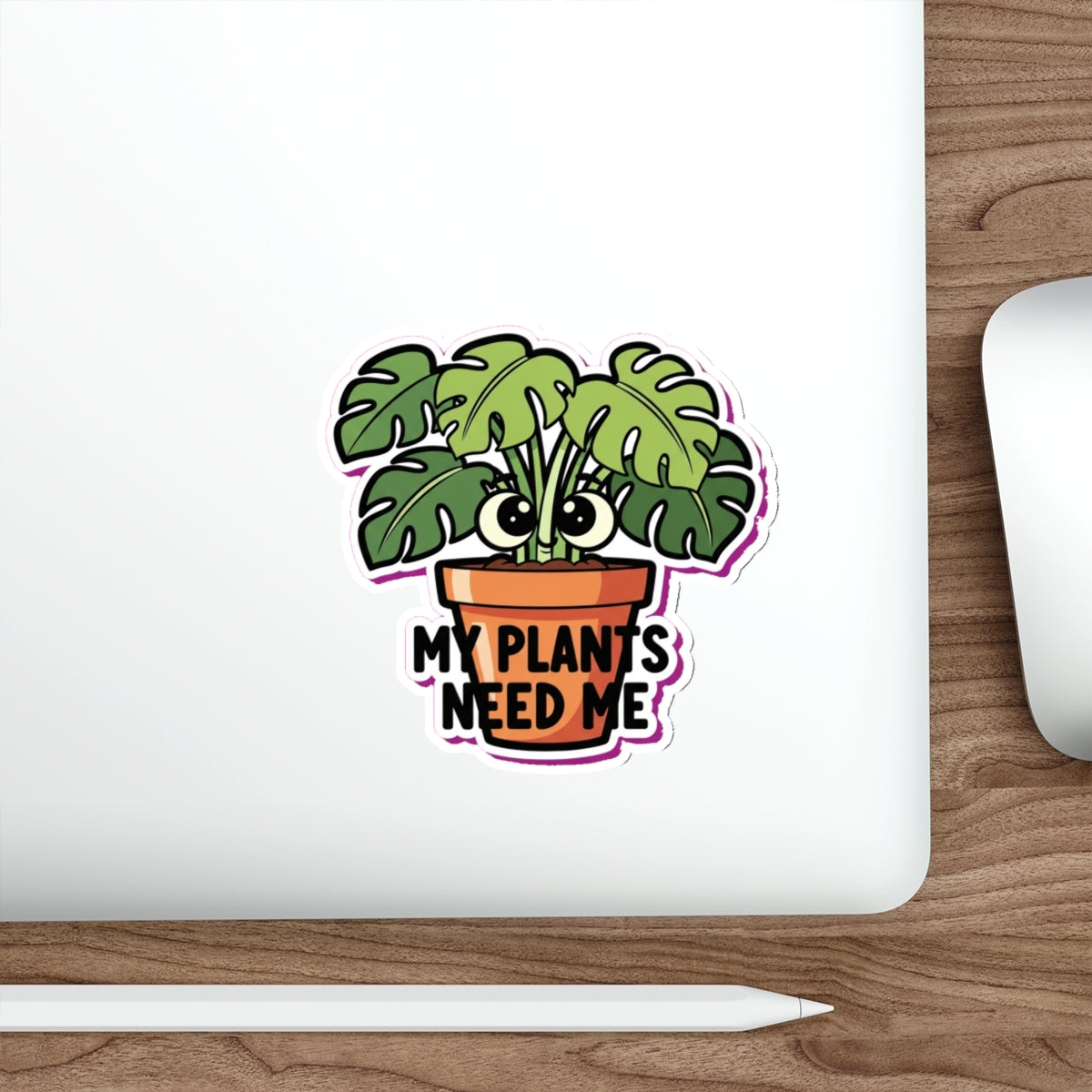 Plant Mom Sticker | Monstera Die Cut Sticker | Crazy Plant Lady Laptop Decal
