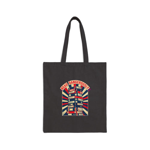Banned Books Librarian Tote Bag | Vintage Propaganda Style Book Lover Canvas Bag