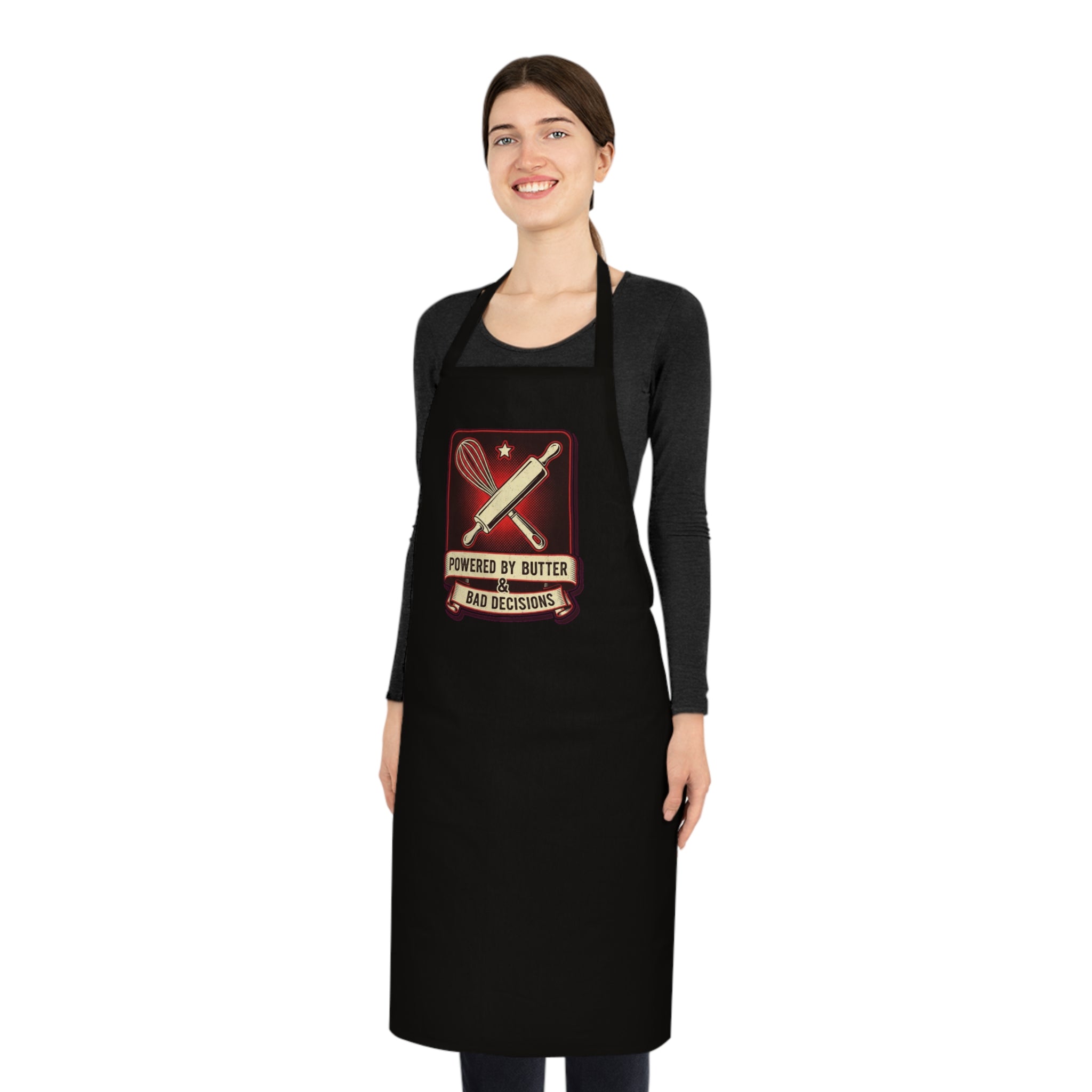 Funny Baking Apron | Dark Humor Baker Gift | Vintage Retro Kitchen Apron