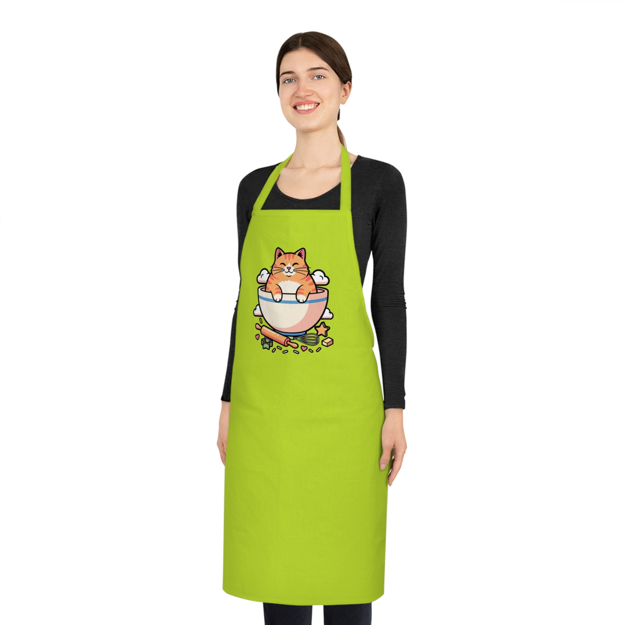 Cat Mom Baker Apron | Funny Kitten Cooking Gift for Cat Lovers