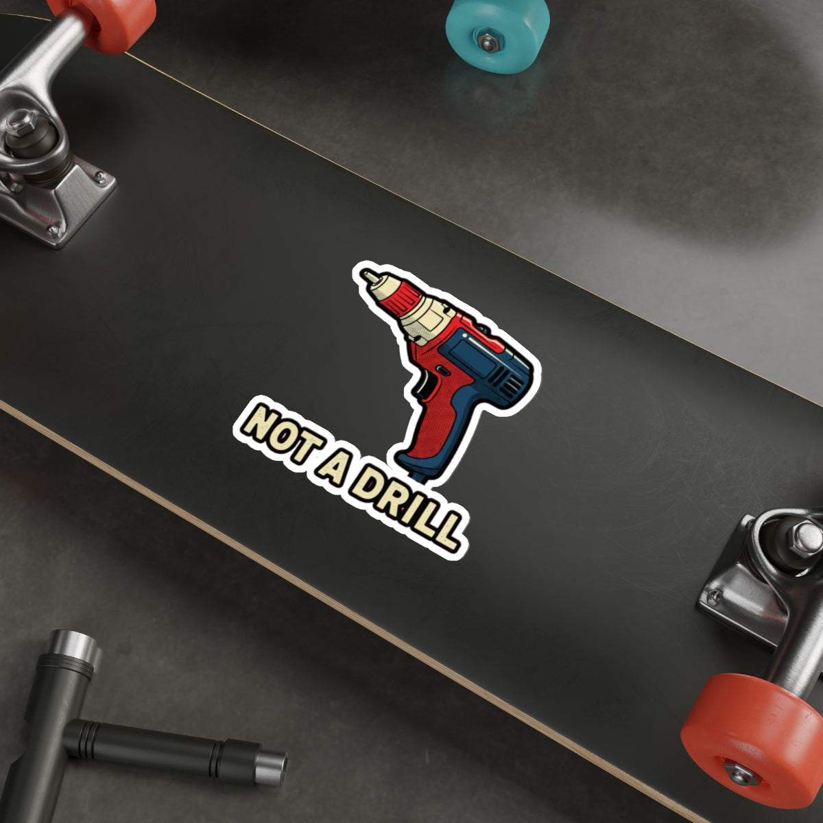 Dad Joke Sticker | Funny Power Drill Pun Sticker for Father's Day