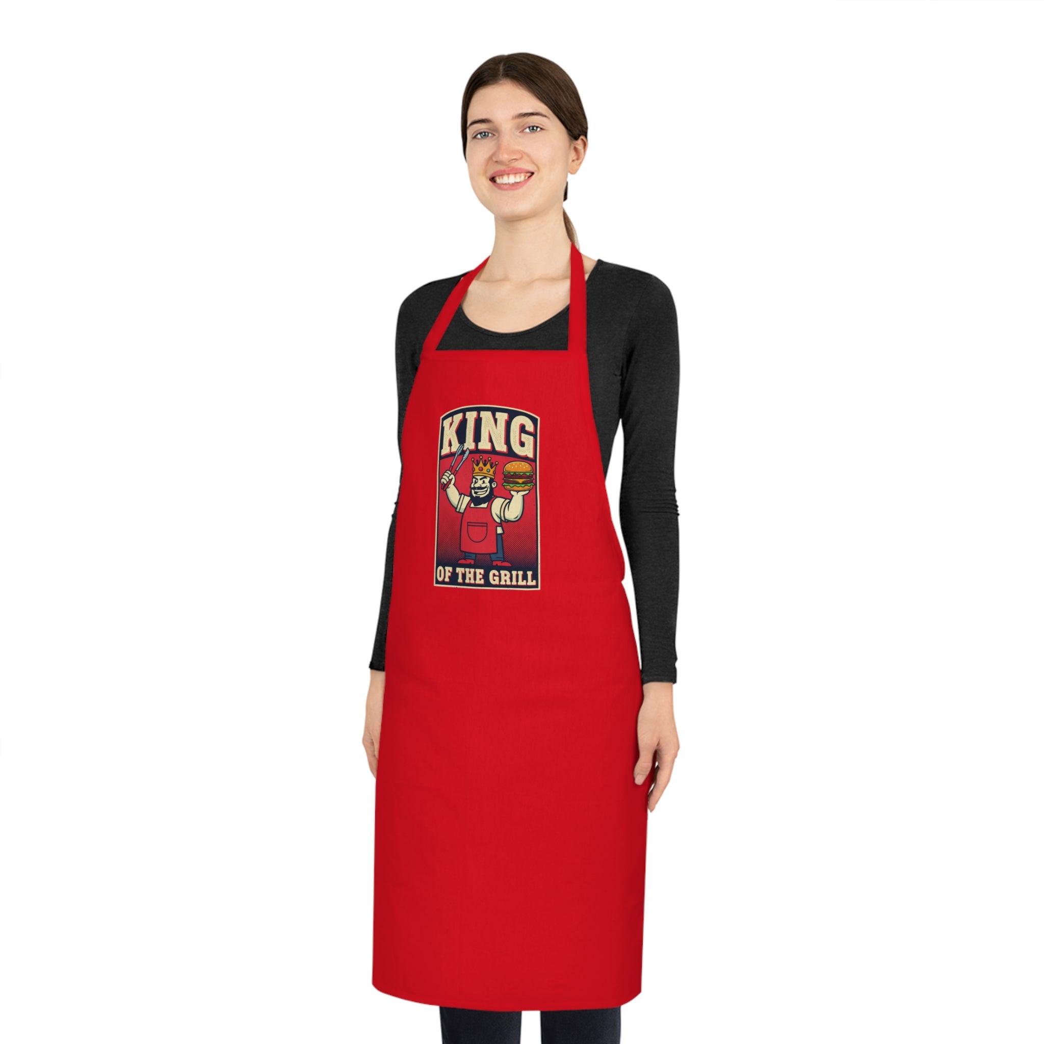 Funny BBQ Dad Apron | Grill Master Father's Day Gift | Vintage Americana