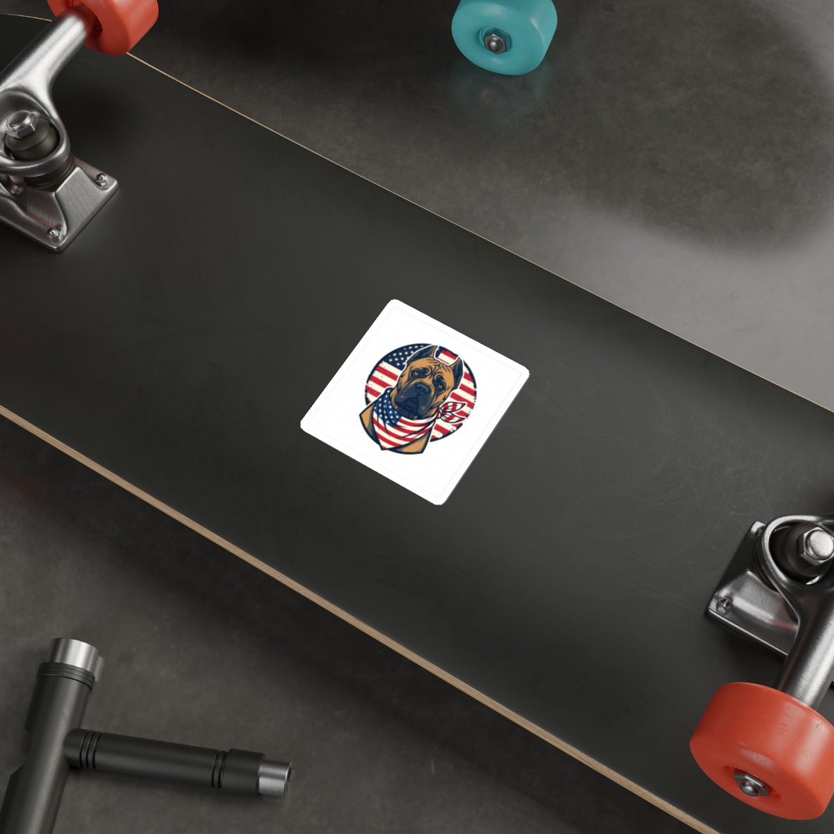 Cane Corso 4th of July Die-Cut Sticker | Patriotic Dog Sticker