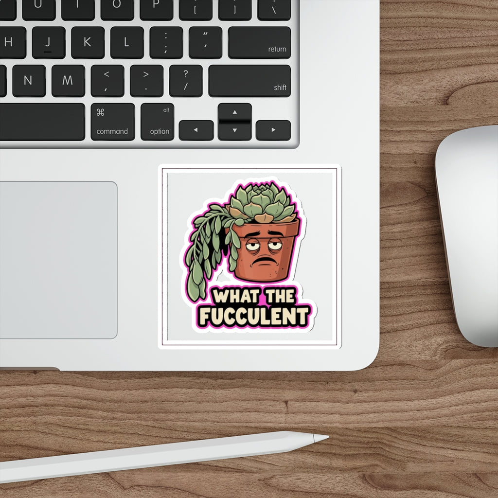 Funny Plant Parent Sticker | Dying Succulent Humor | Plant Lover Decal