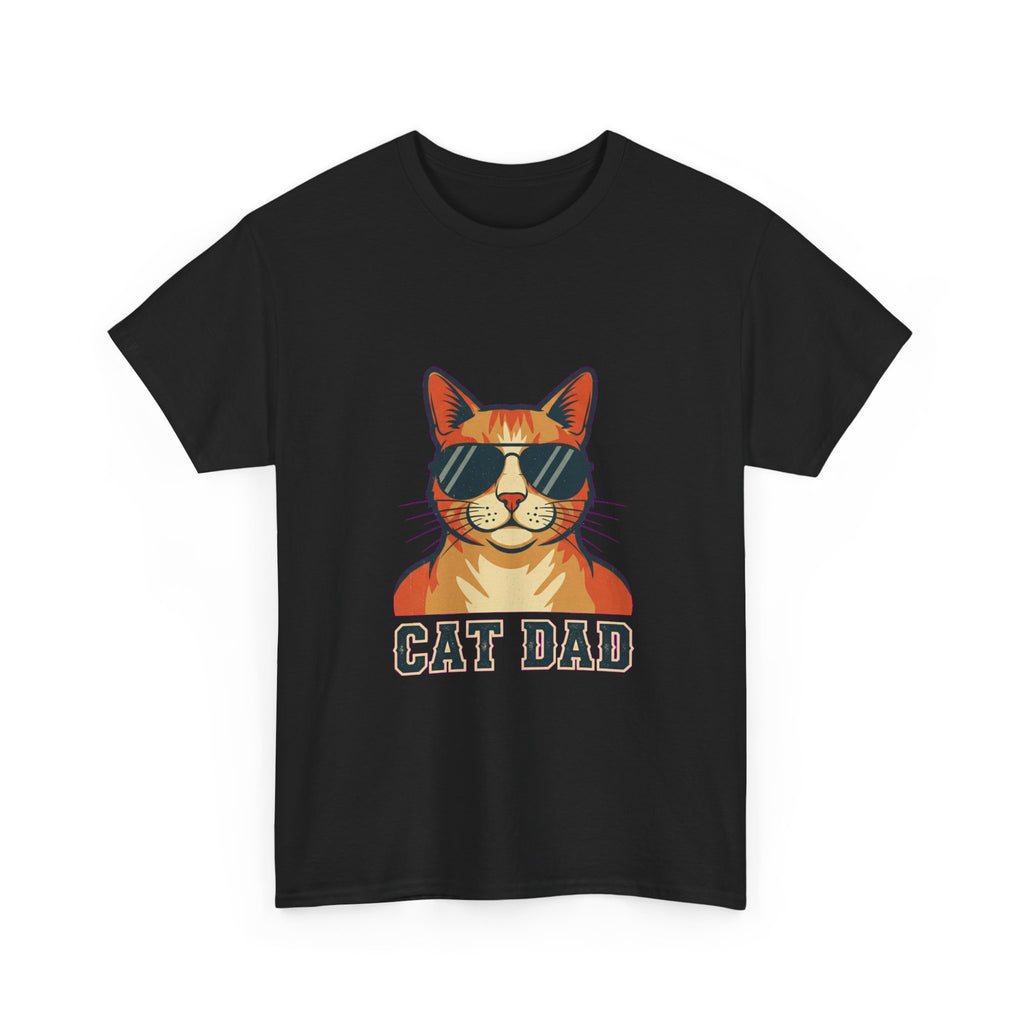 Cat Dad Pride Vintage Aviator T-Shirt | Funny Gift for Cat Dads