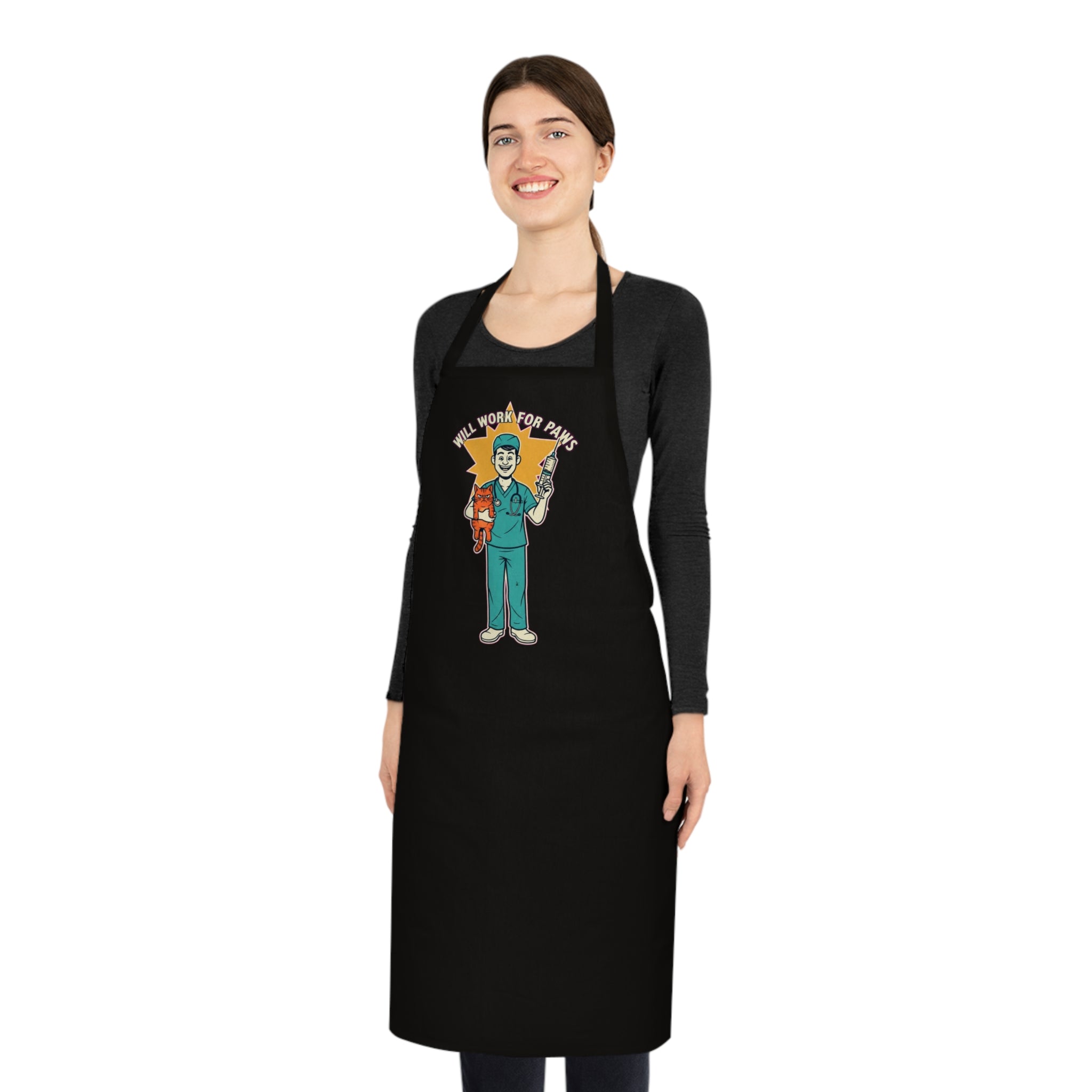 Funny Vet Tech Apron | Dark Humor Veterinary Gift | Cotton Apron