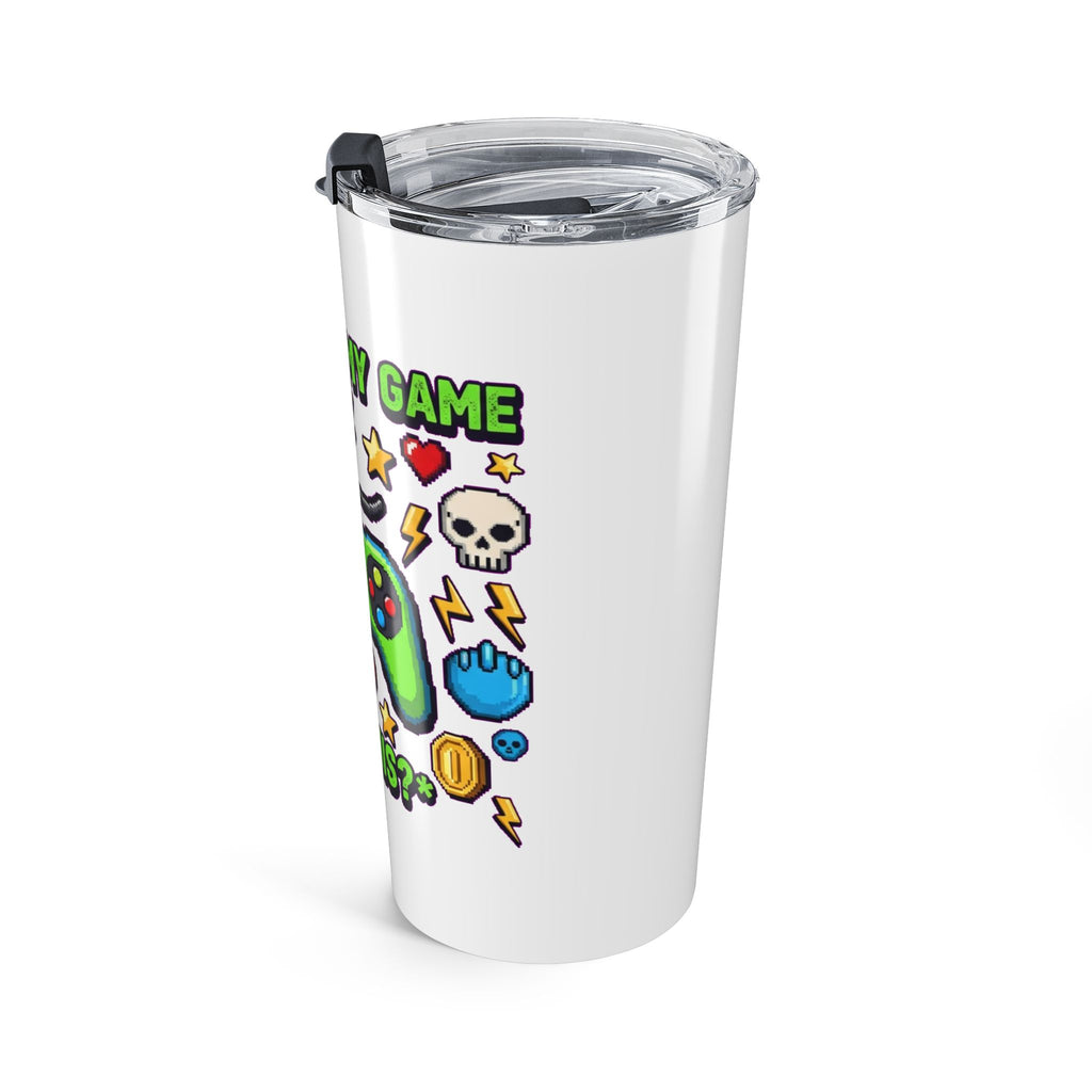 Gamer Tumbler - Pixel Art Dark Humor Video Game Cup | Gaming Gift