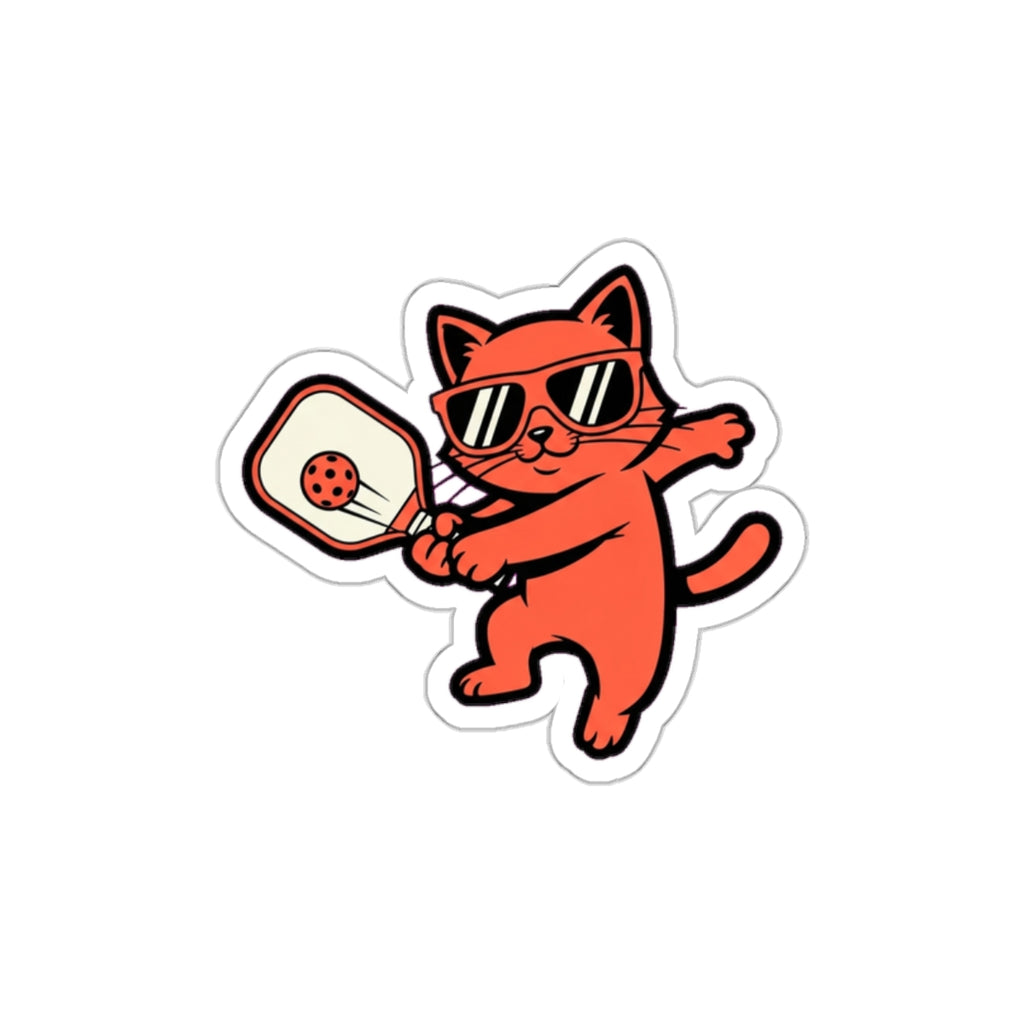 Pickleball Cat Ladies Die-Cut Sticker | Funny Cat Paddle Decal