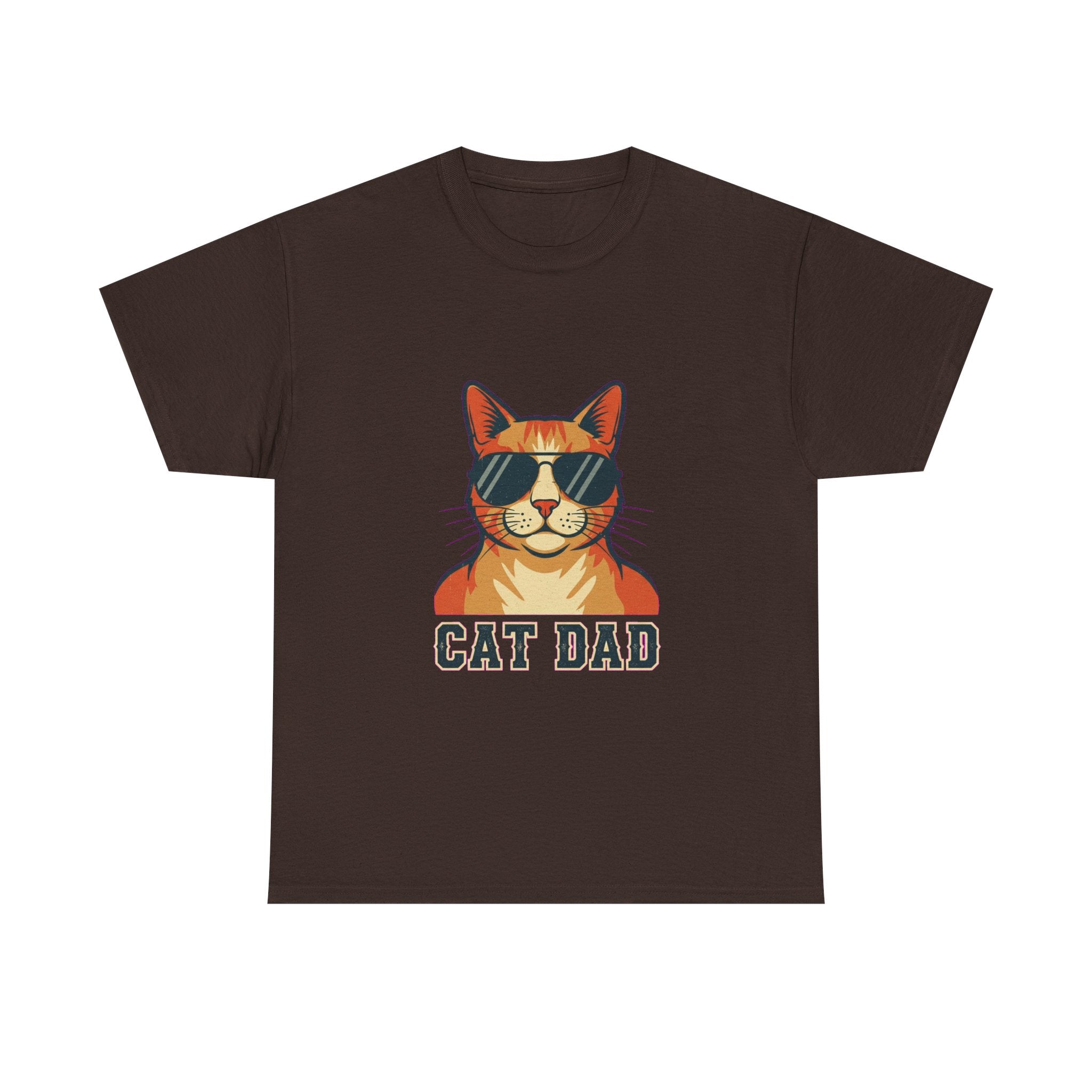 Cat Dad Pride Vintage Aviator T-Shirt | Funny Gift for Cat Dads