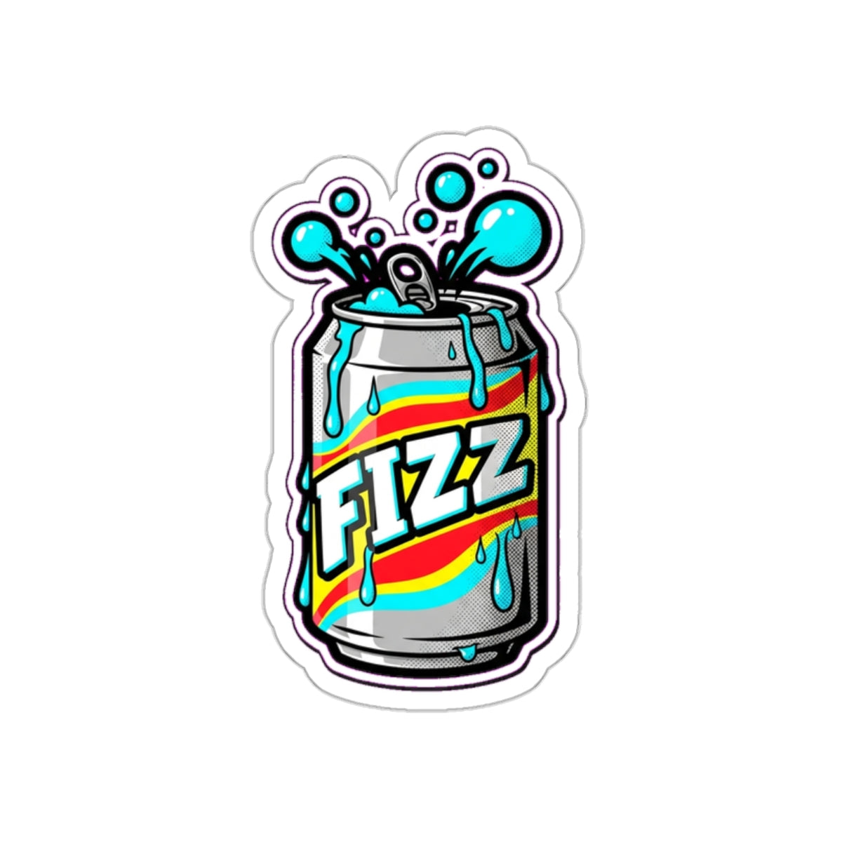 Retro Soda Can Die-Cut Sticker | Fizzy Drink Lover Vintage Cola Sticker