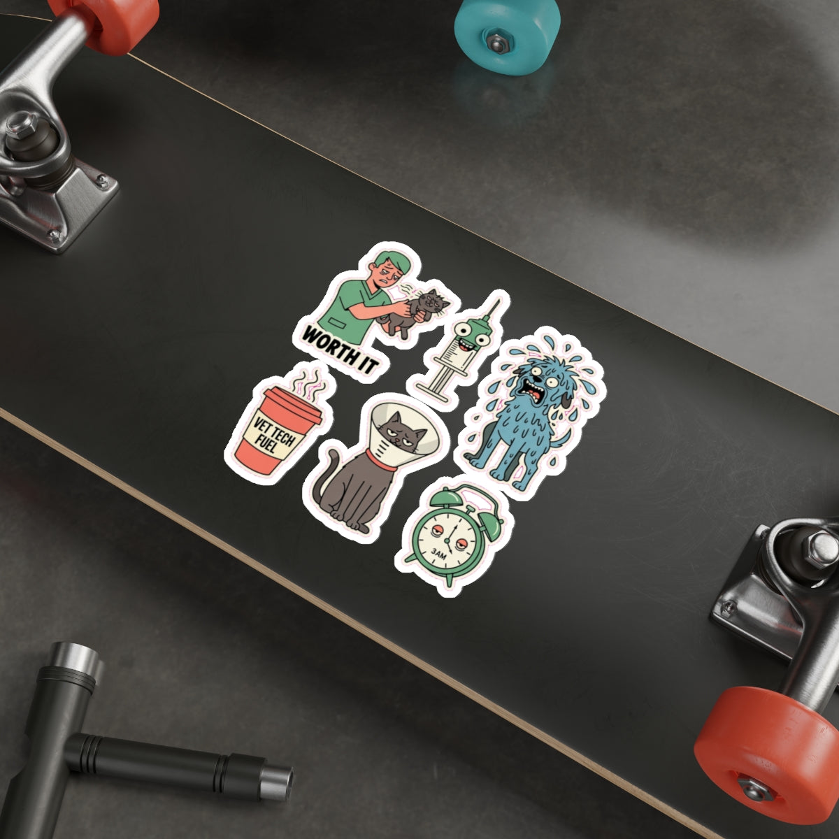 Vet Tech Dark Humor Sticker Pack | Funny Veterinary Technician Decals
