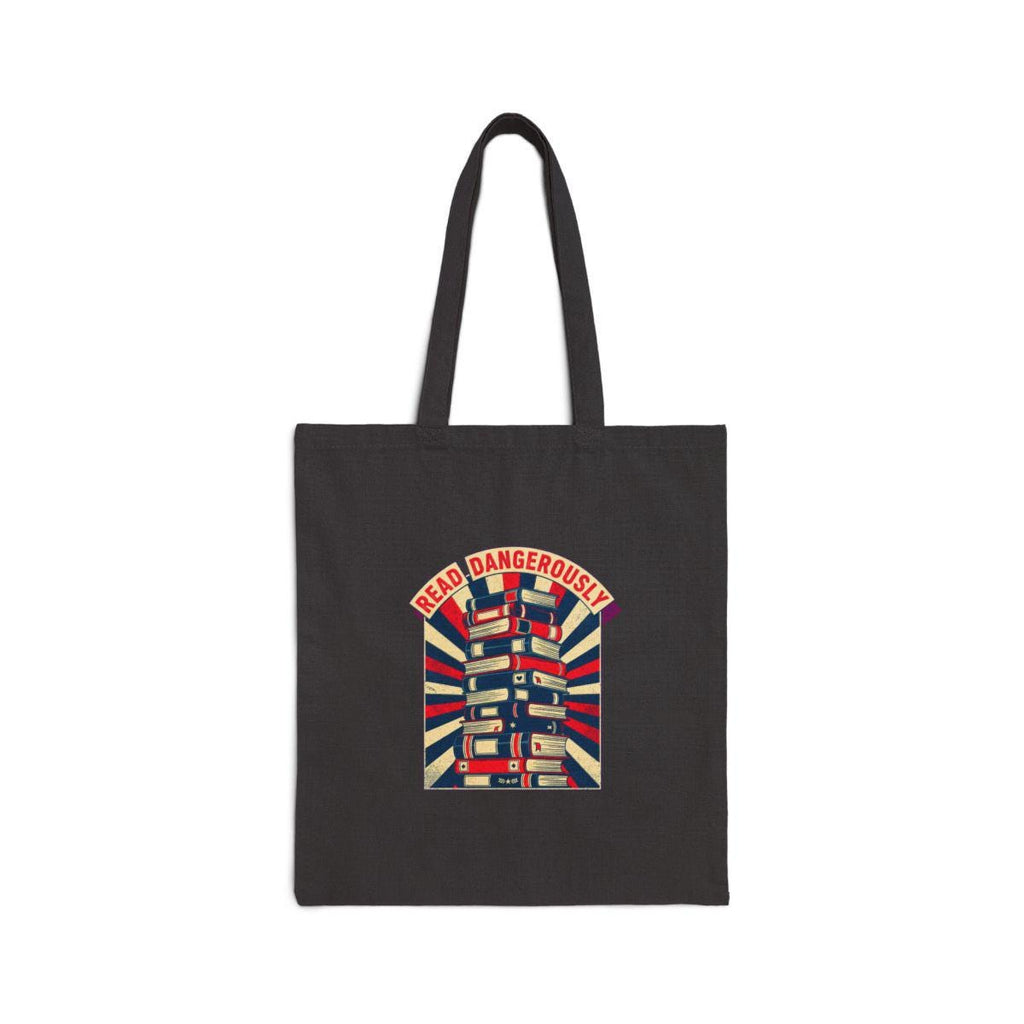 Banned Books Librarian Tote Bag | Vintage Propaganda Style Book Lover Canvas Bag